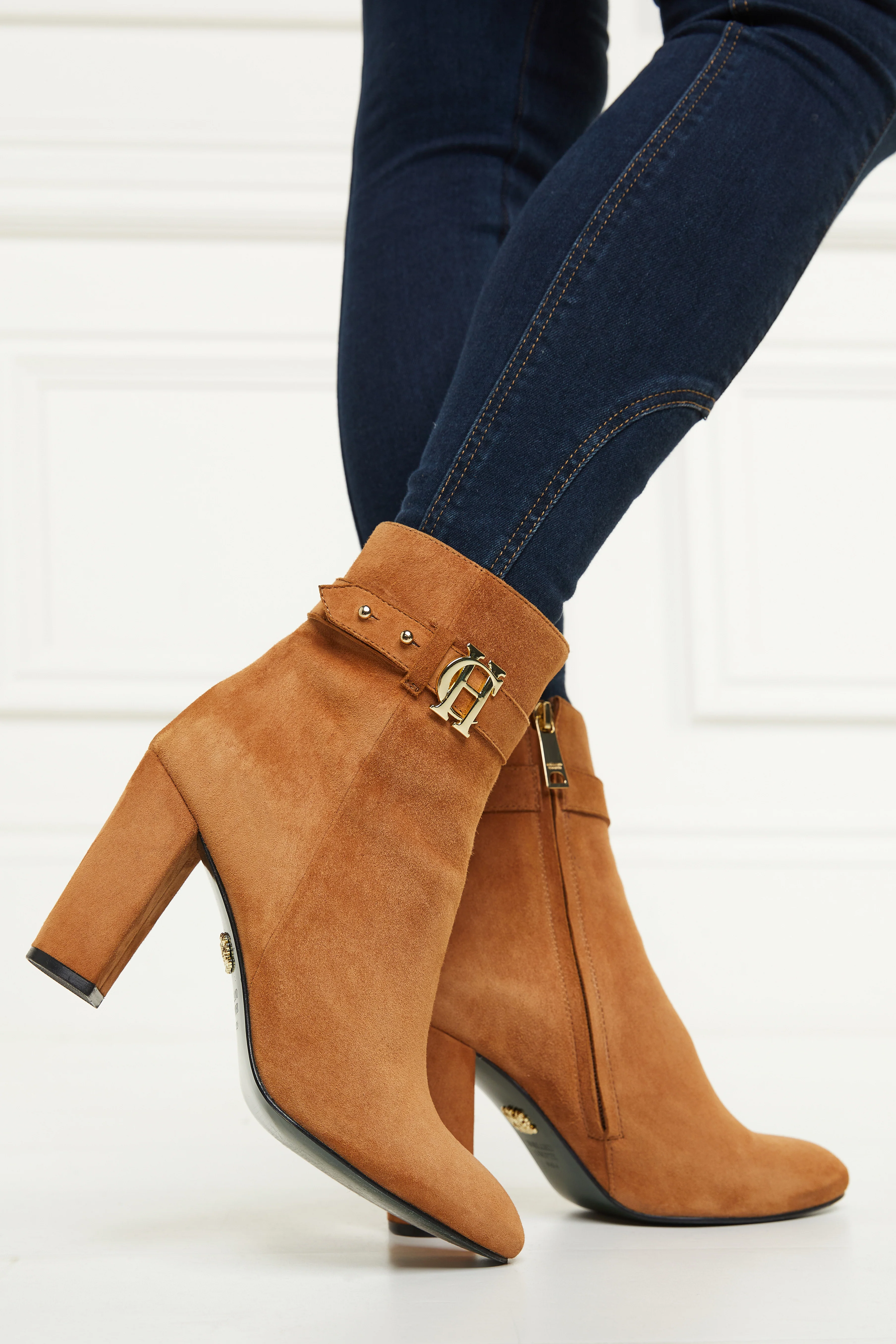 Mayfair Suede Ankle Boot (Tan) - Image 11