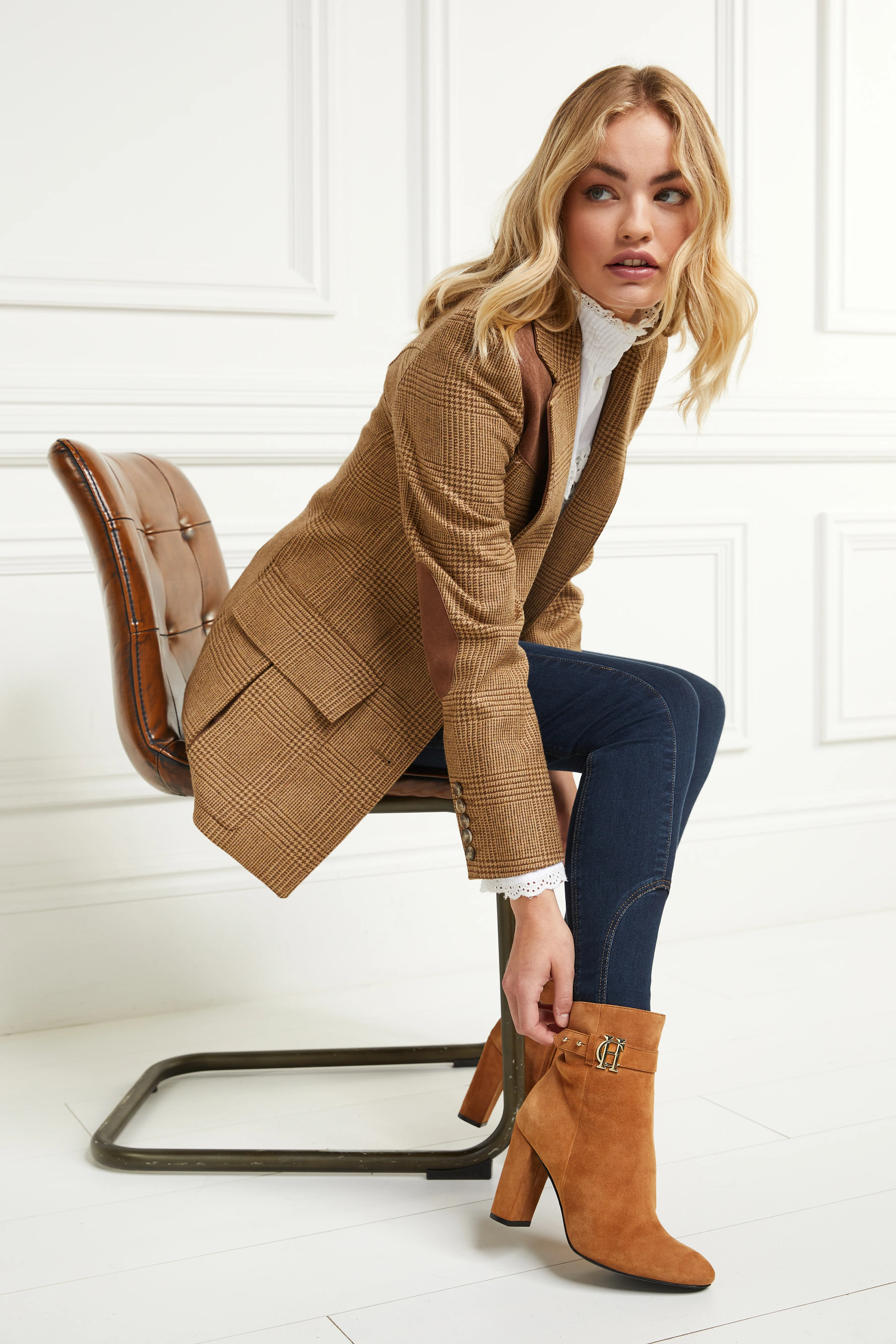 Mayfair Suede Ankle Boot (Tan) - Image 13