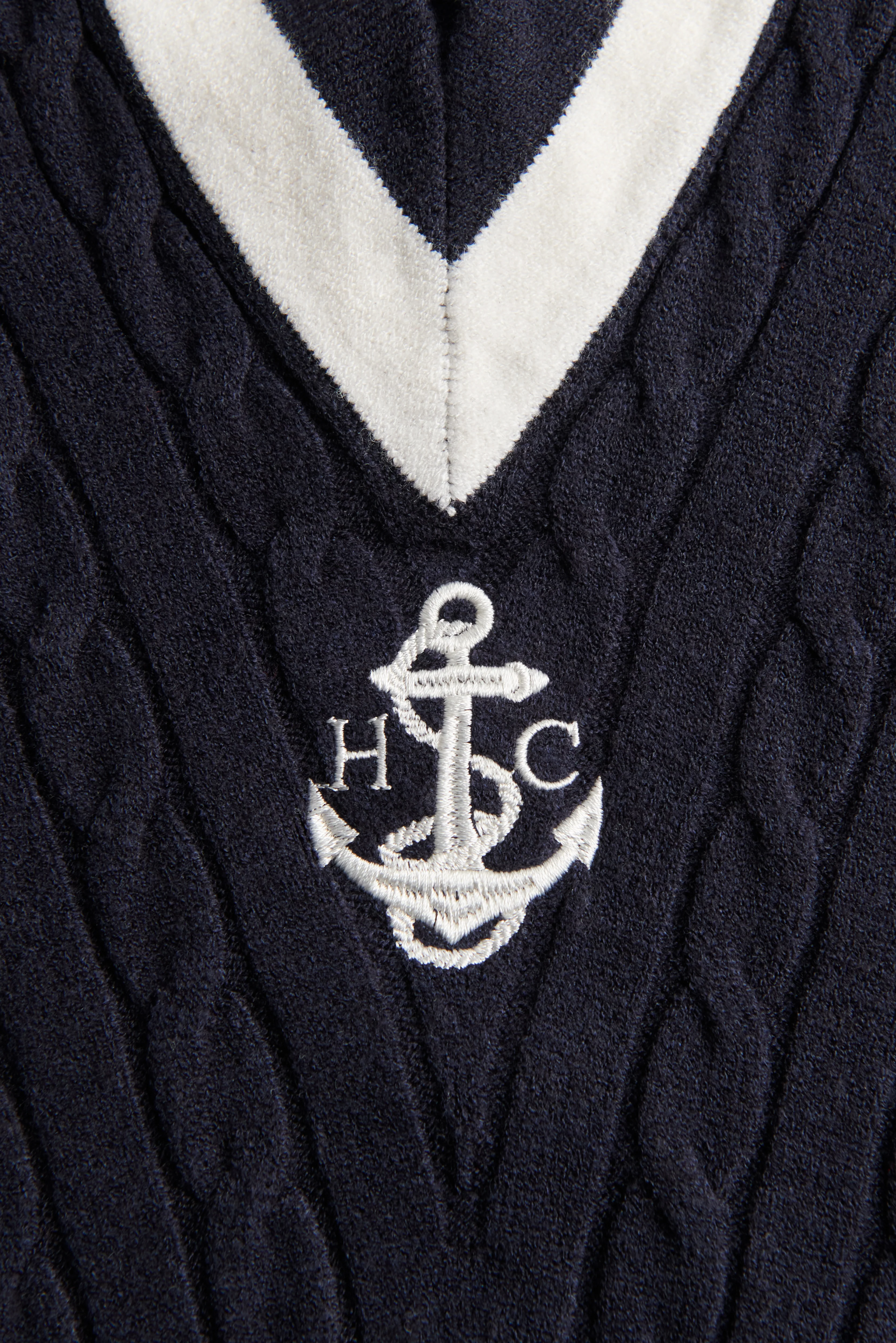 Melissa V Neck Knit (Ink Navy Natural) - Image 9