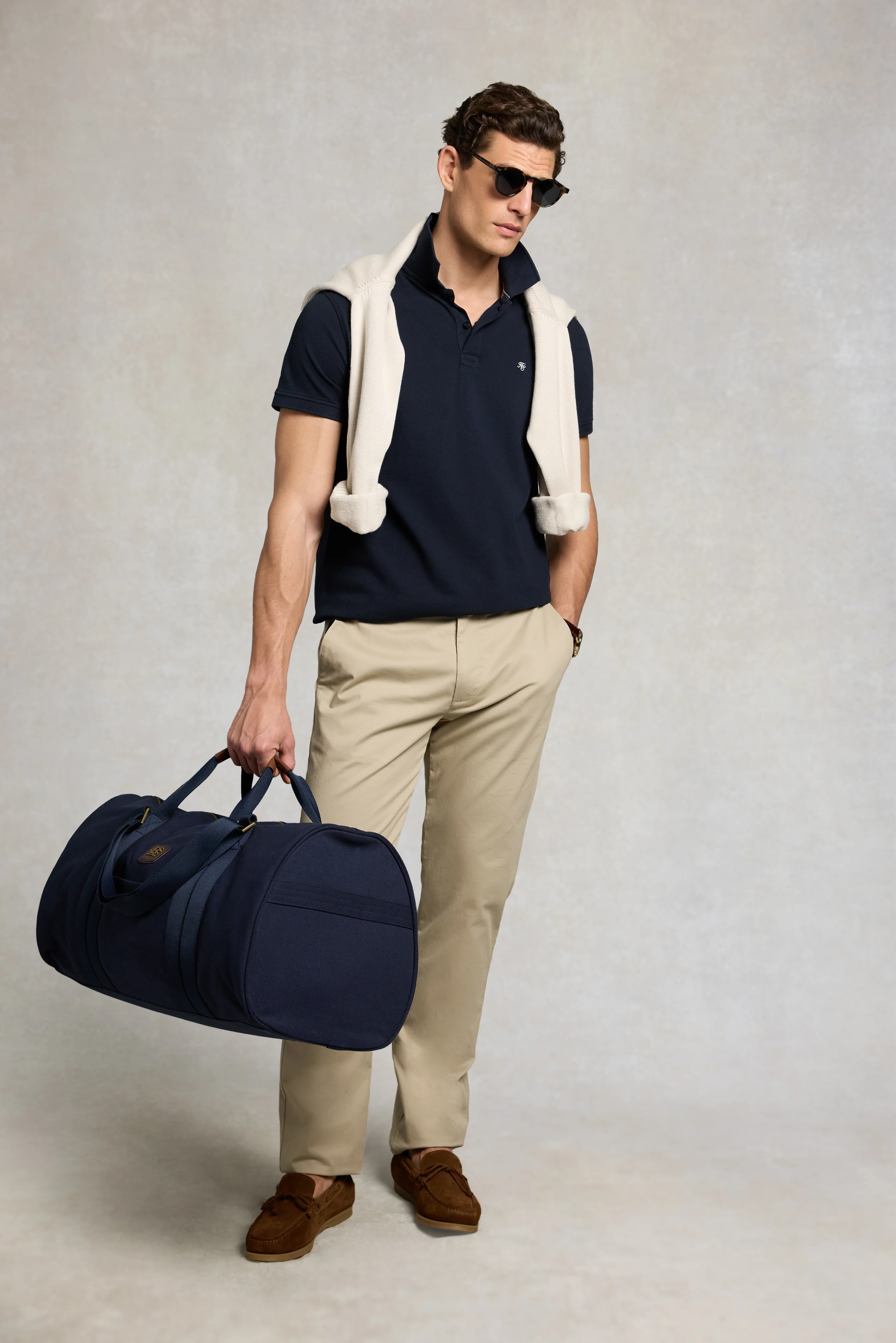 Men's Classic Short Sleeve Polo Shirt (Ink Navy) - Image 3