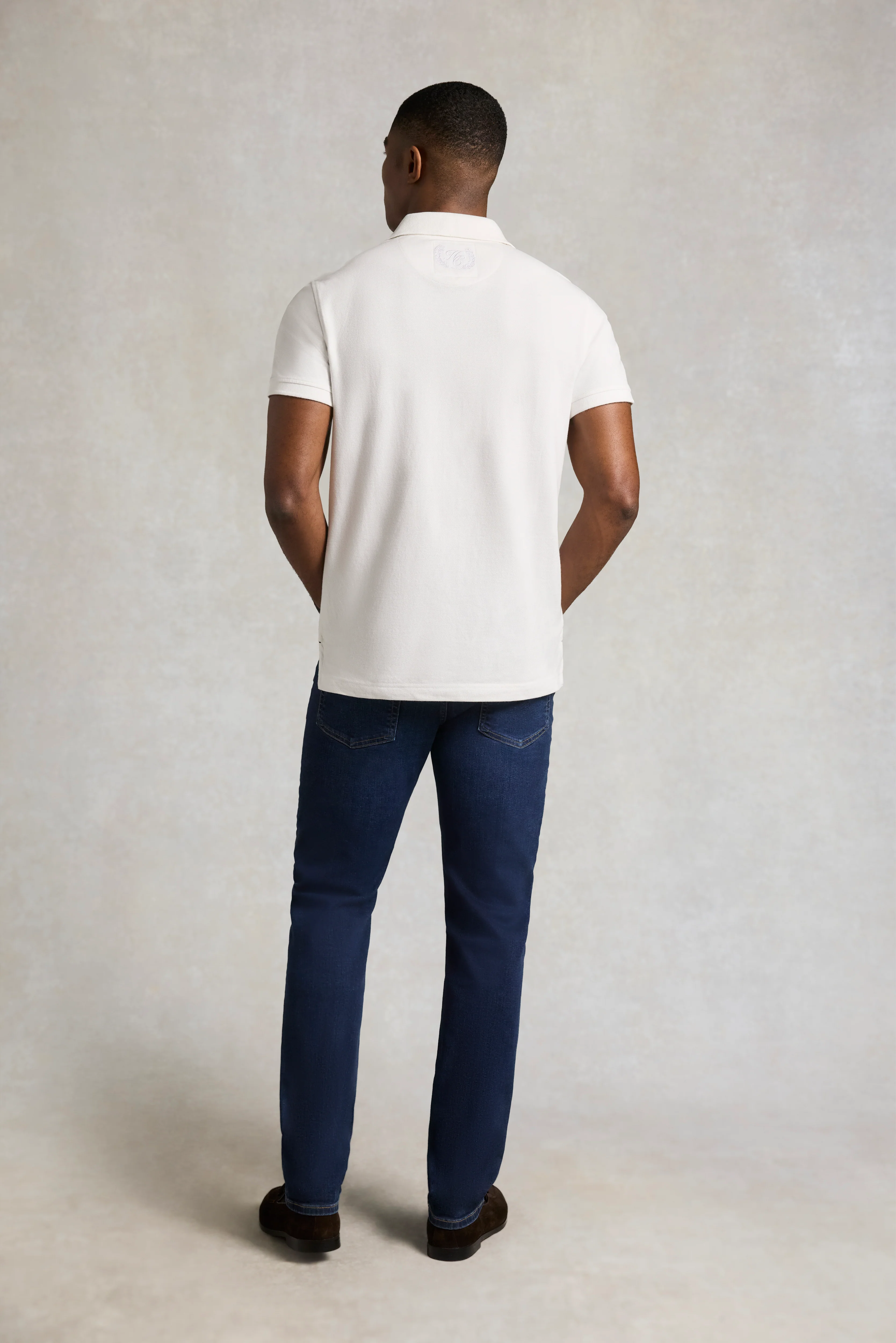 Men's Classic Short Sleeve Polo Shirt (White) - Image 5