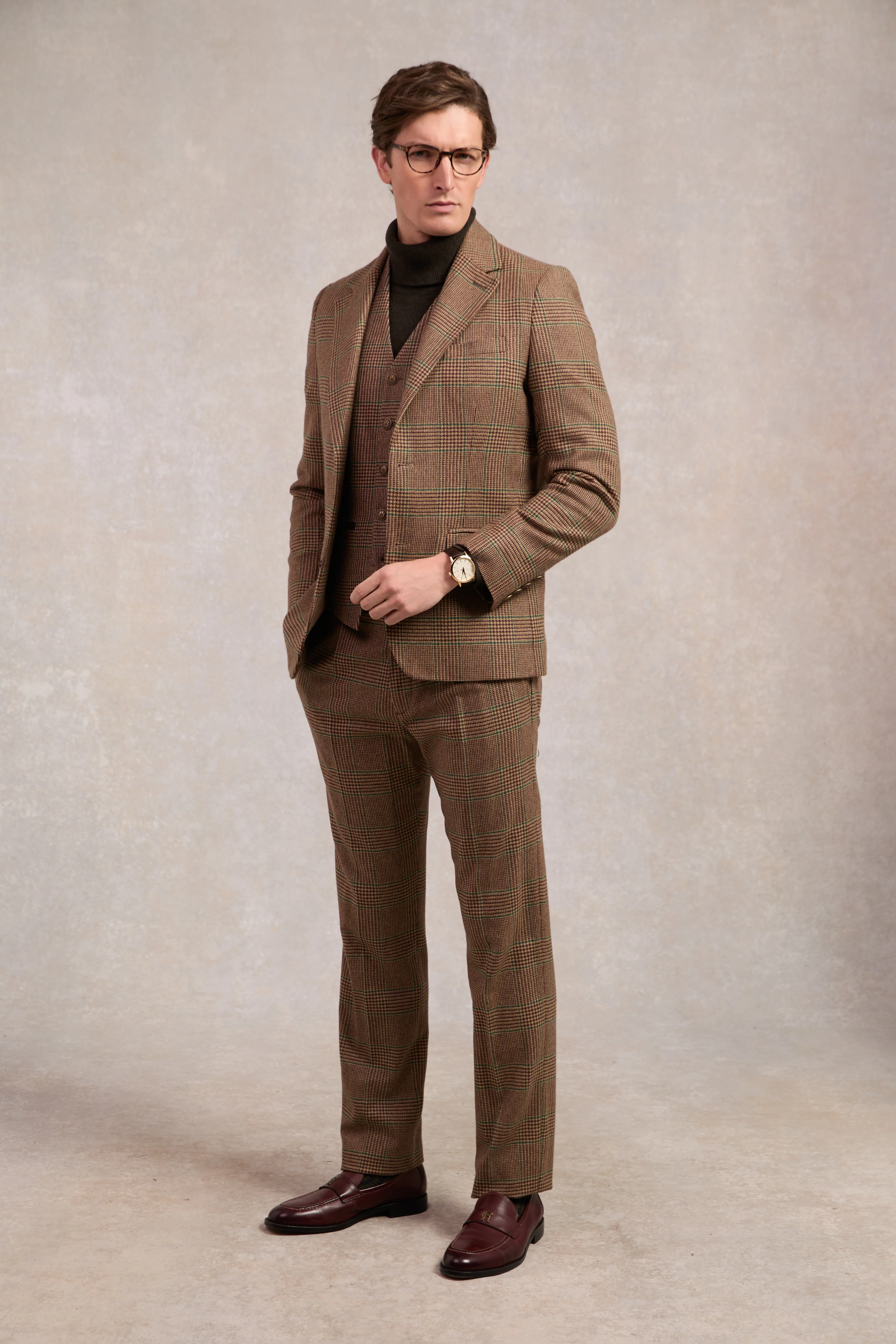 The Classic Trouser (Clarence Check Forest) - Image 2