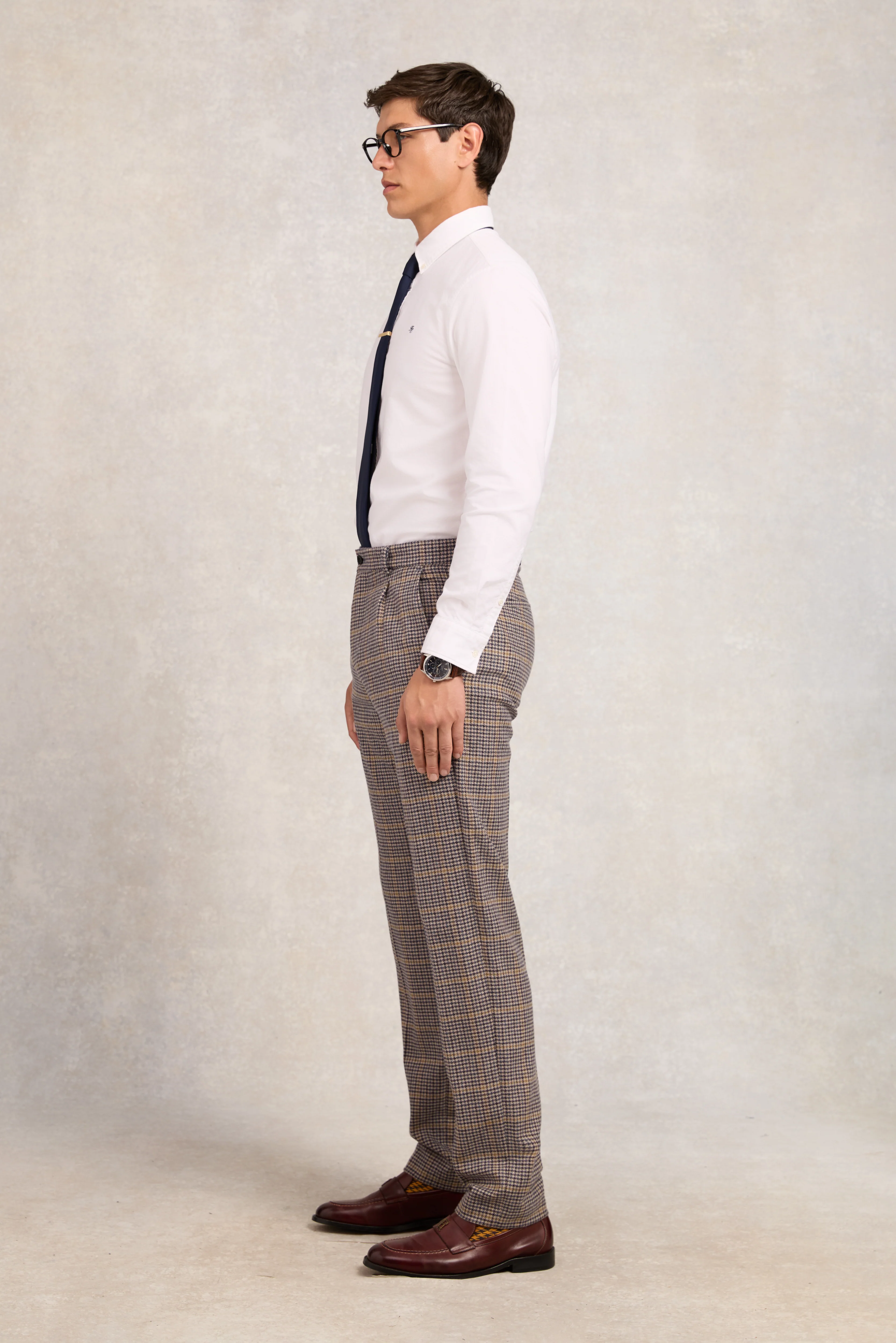 The Classic Trouser (Prince of Wales Navy) - Image 3