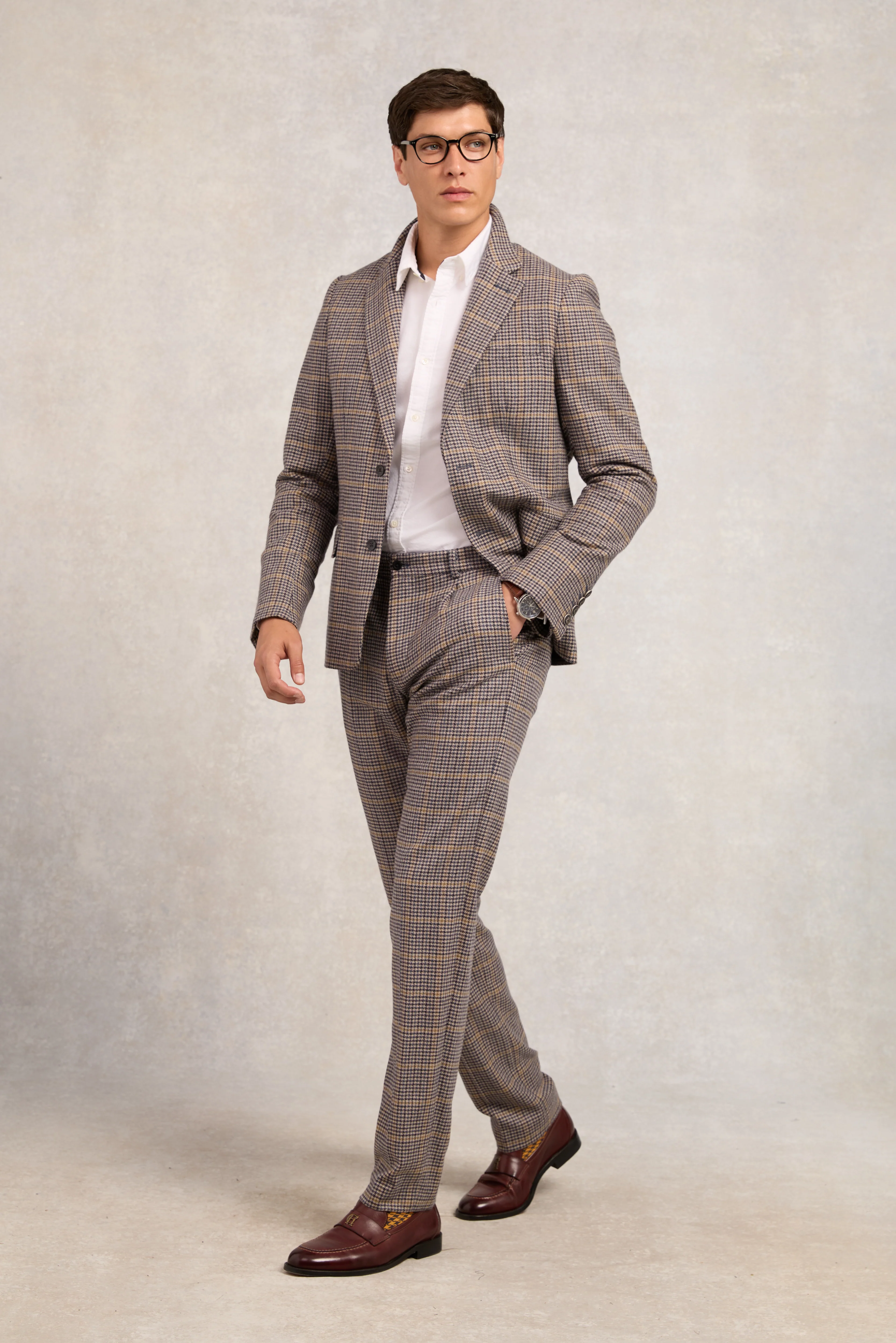 The Classic Trouser (Prince of Wales Navy) - Image 8