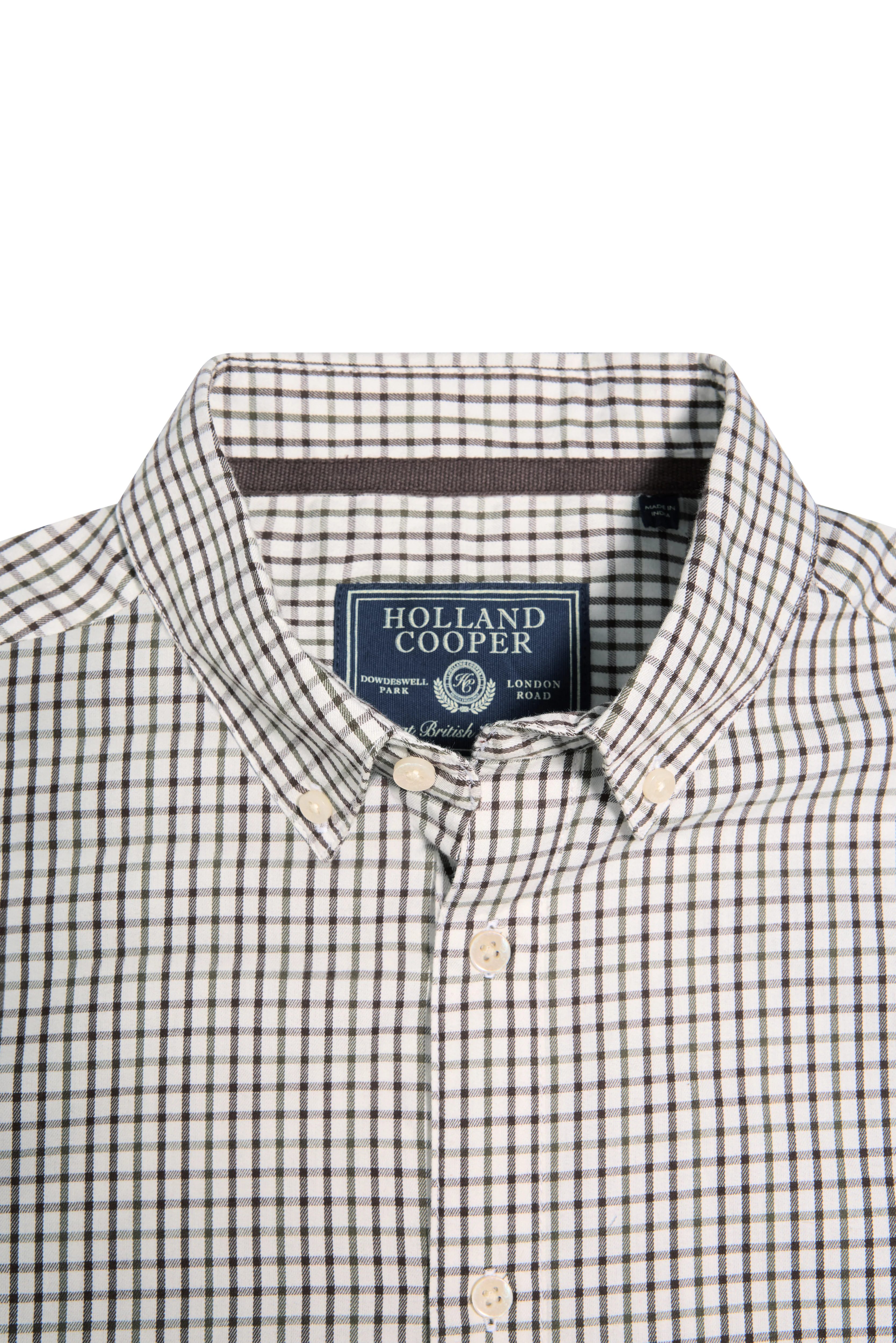 Men's Classic Woven Button Down Shirt (Cheltenham Check Green) - Image 6