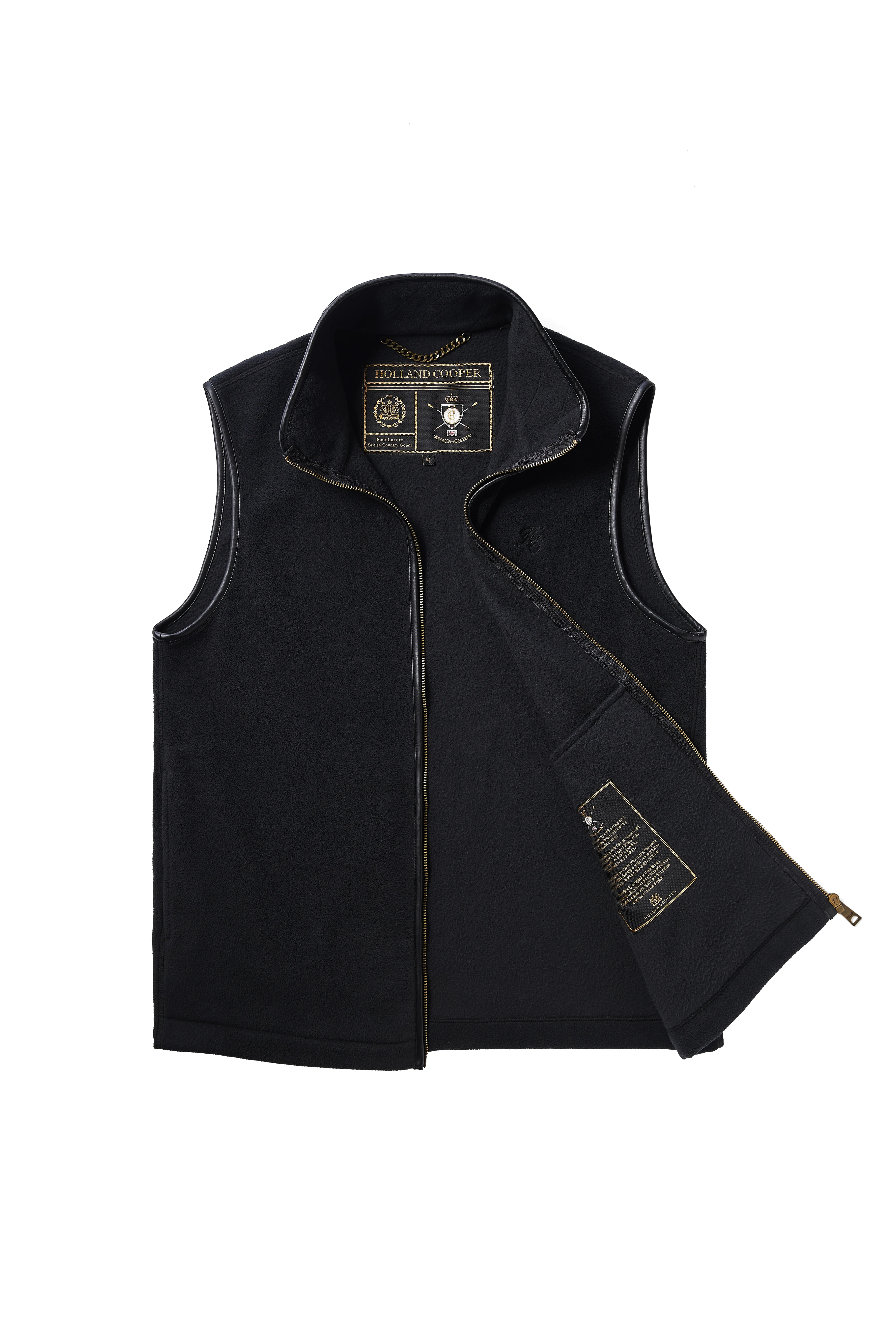 Men's Country Fleece Gilet (Black) - Image 9