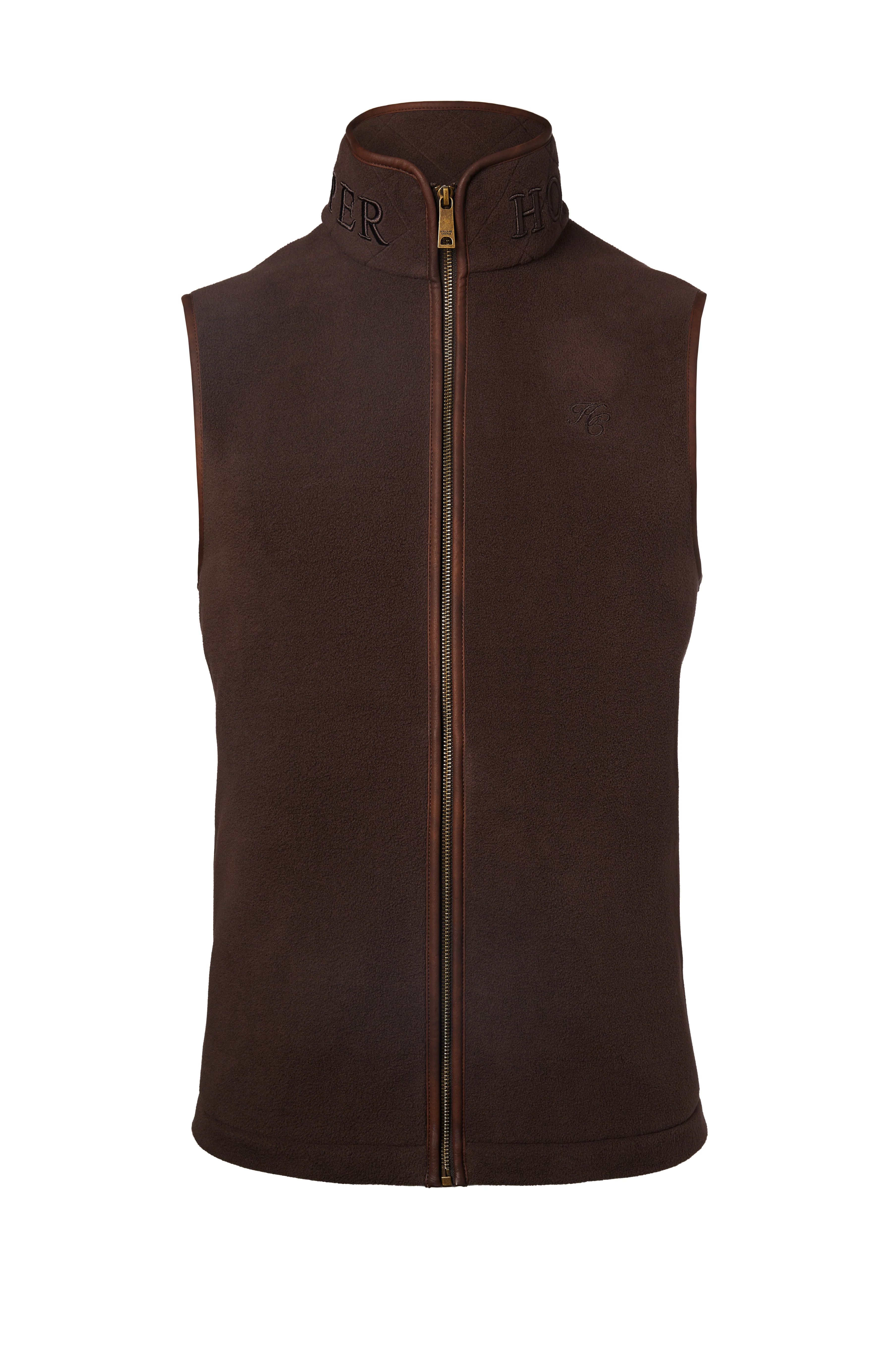 Men's Country Fleece Gilet (Chocolate) - Image 4