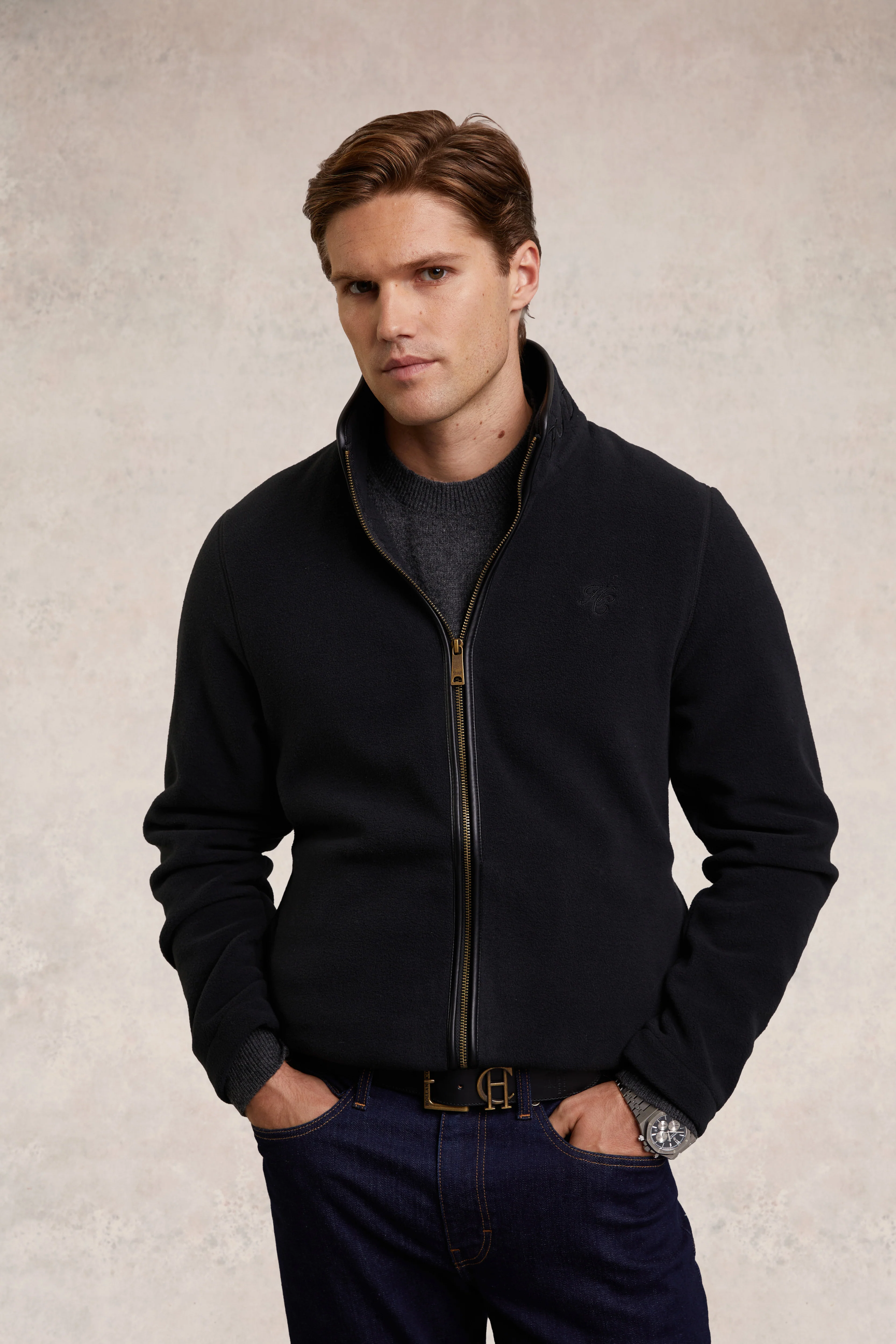 Men's Country Fleece Jacket (Black)