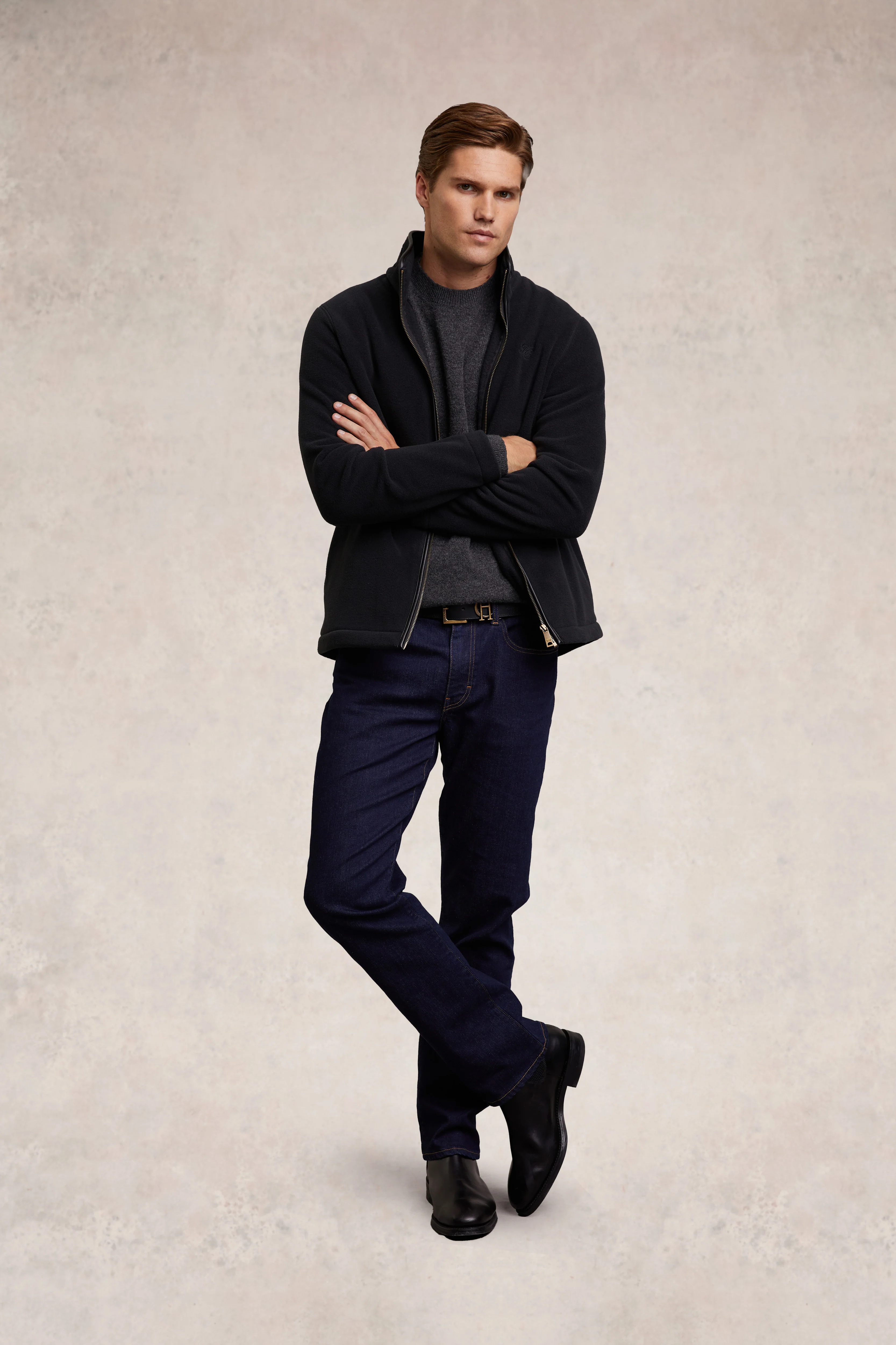 Men's Country Fleece Jacket (Black) - Image 10