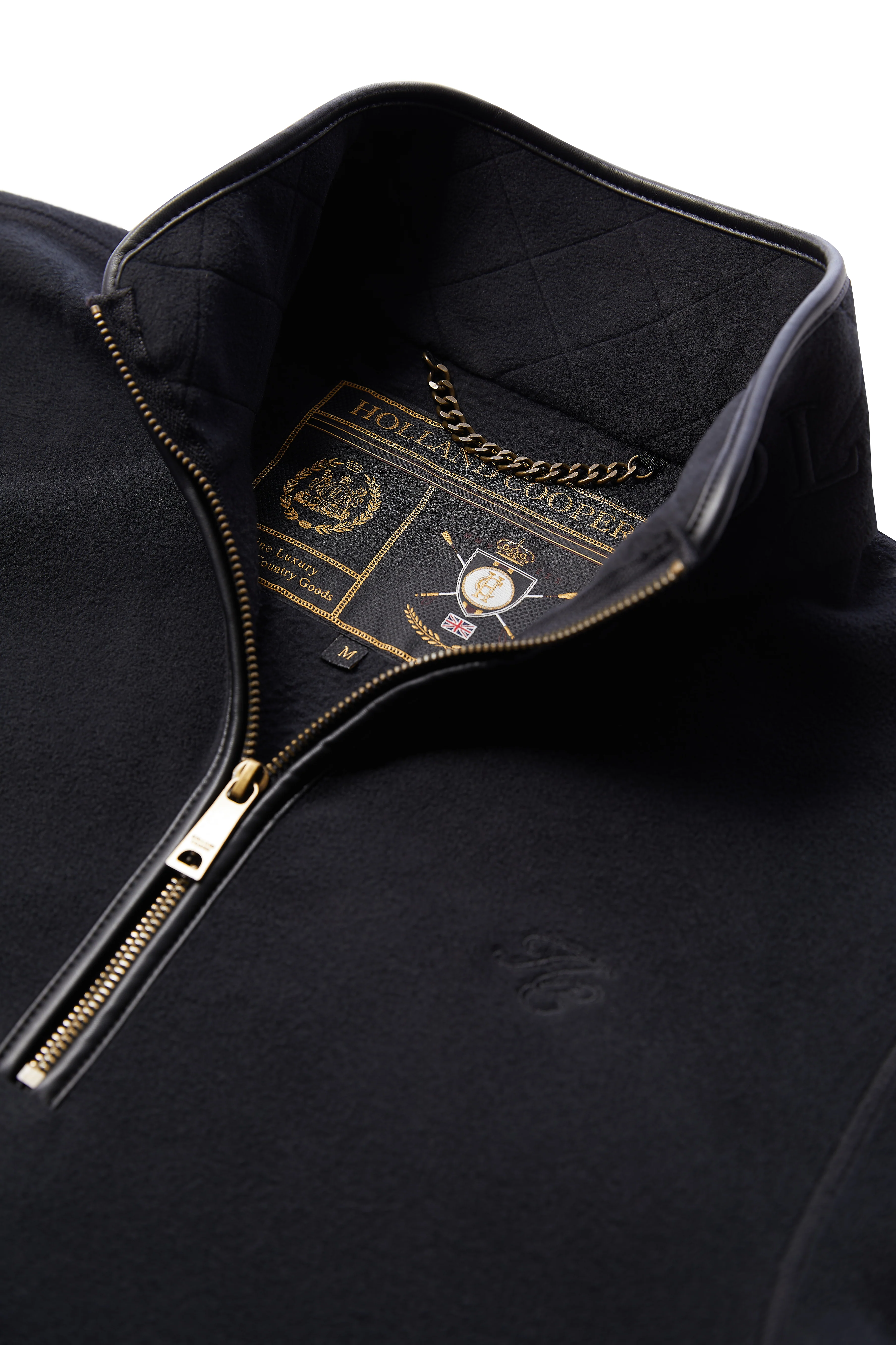 Men's Country Fleece Quarter Zip (Black) - Image 6