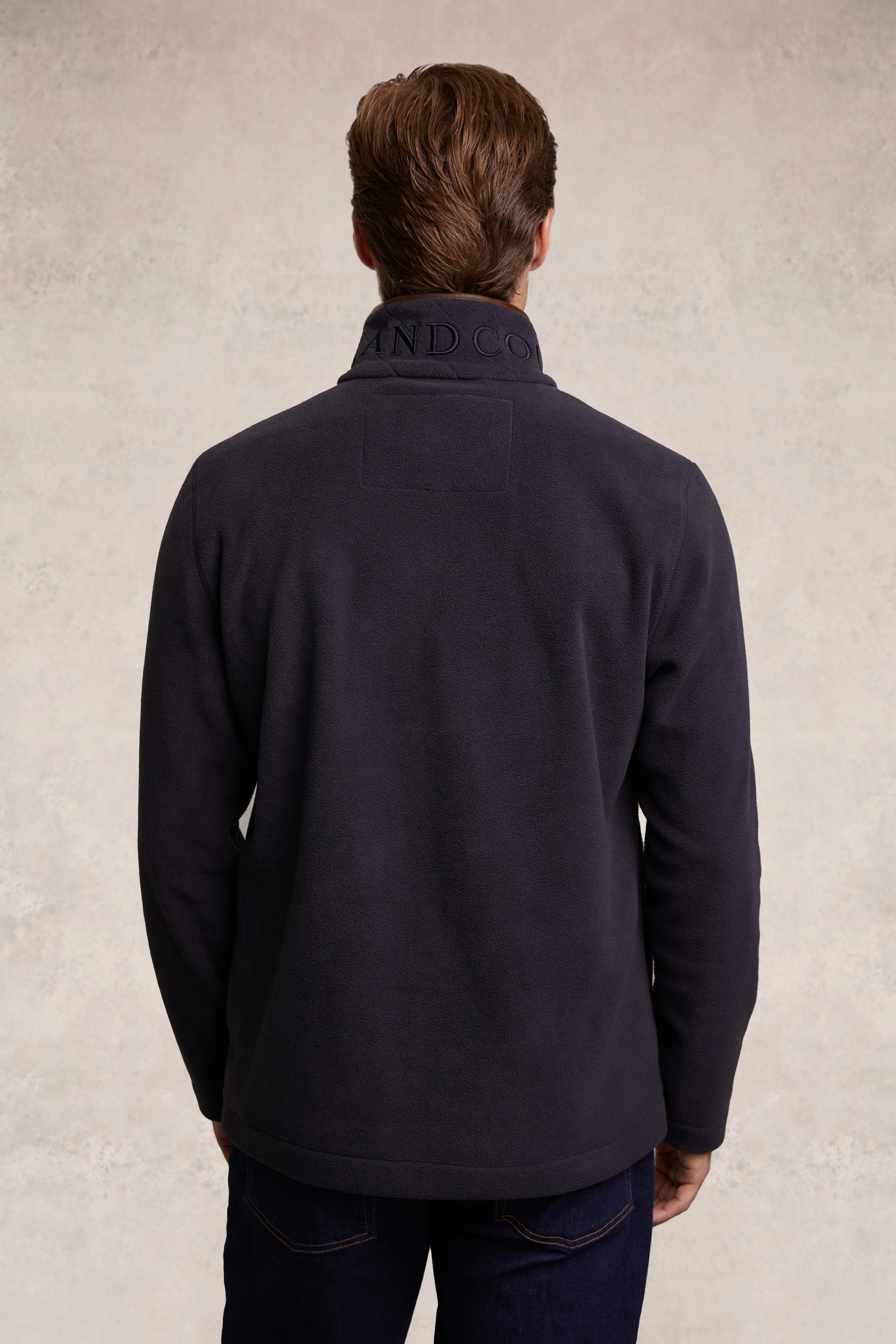 Men's Country Fleece Quarter Zip (Ink Navy) - Image 6