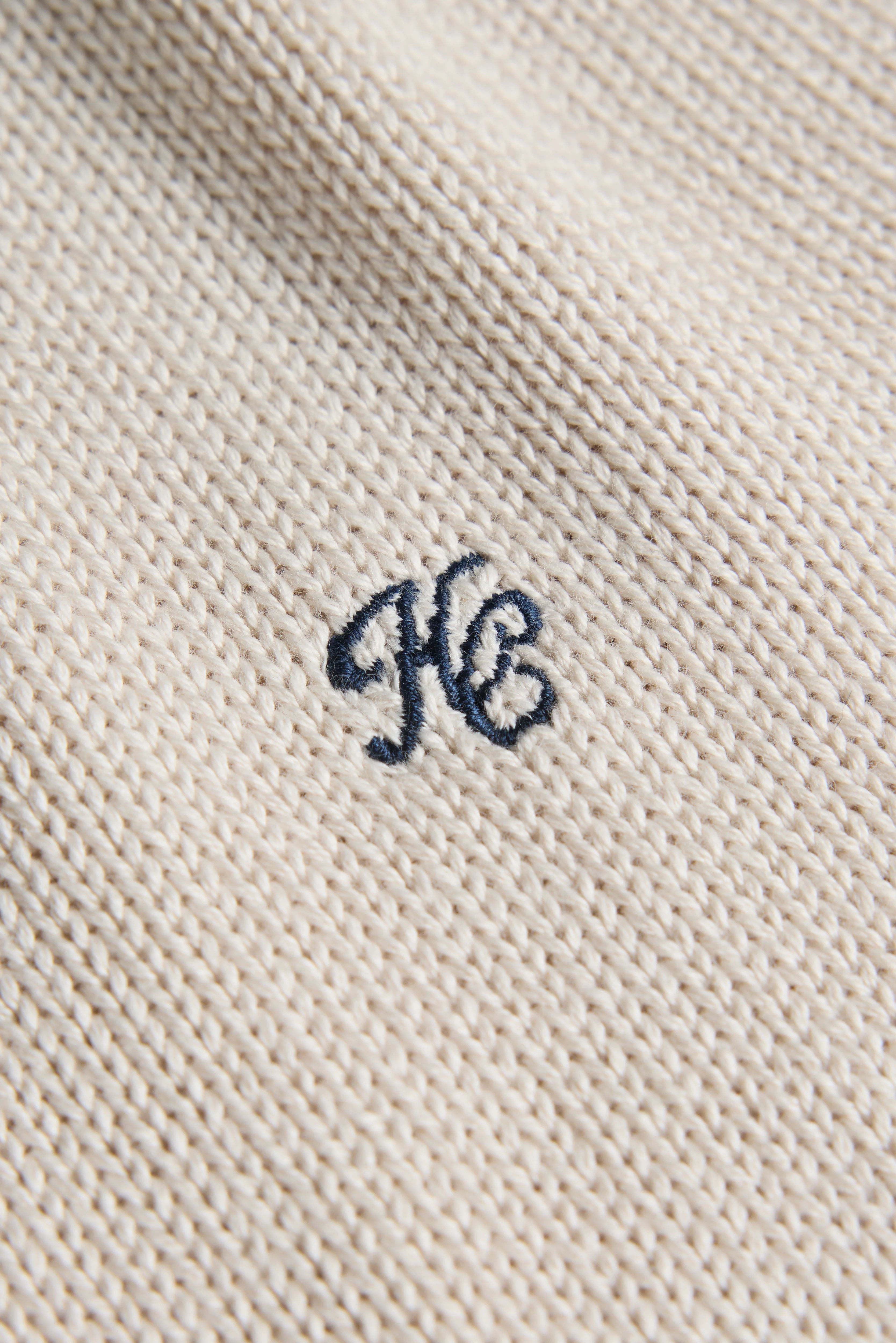Men's Heritage Crew Neck Knit (Stone) - Image 7