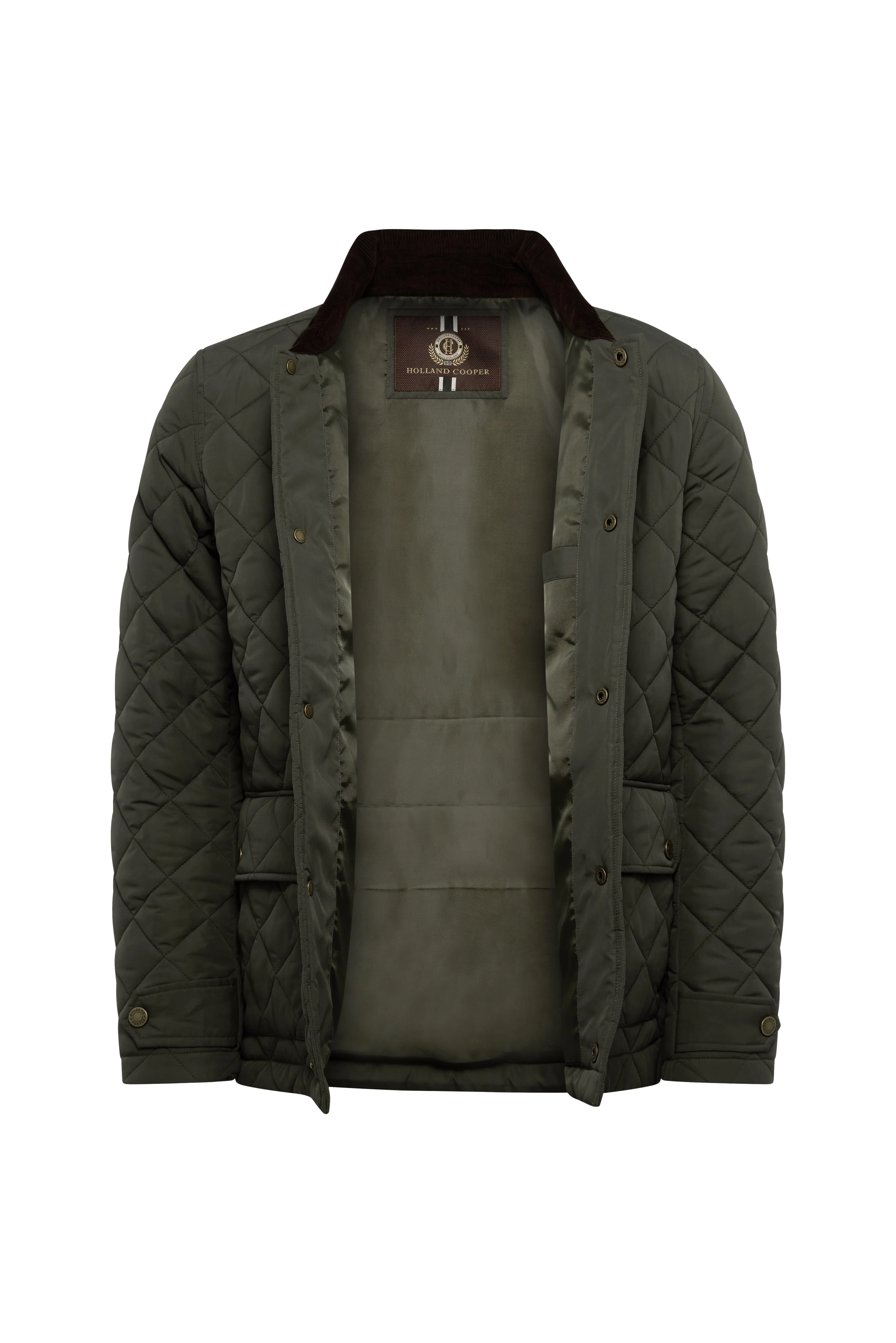 Men's Quilted Liner Jacket (Army Khaki) - Image 10