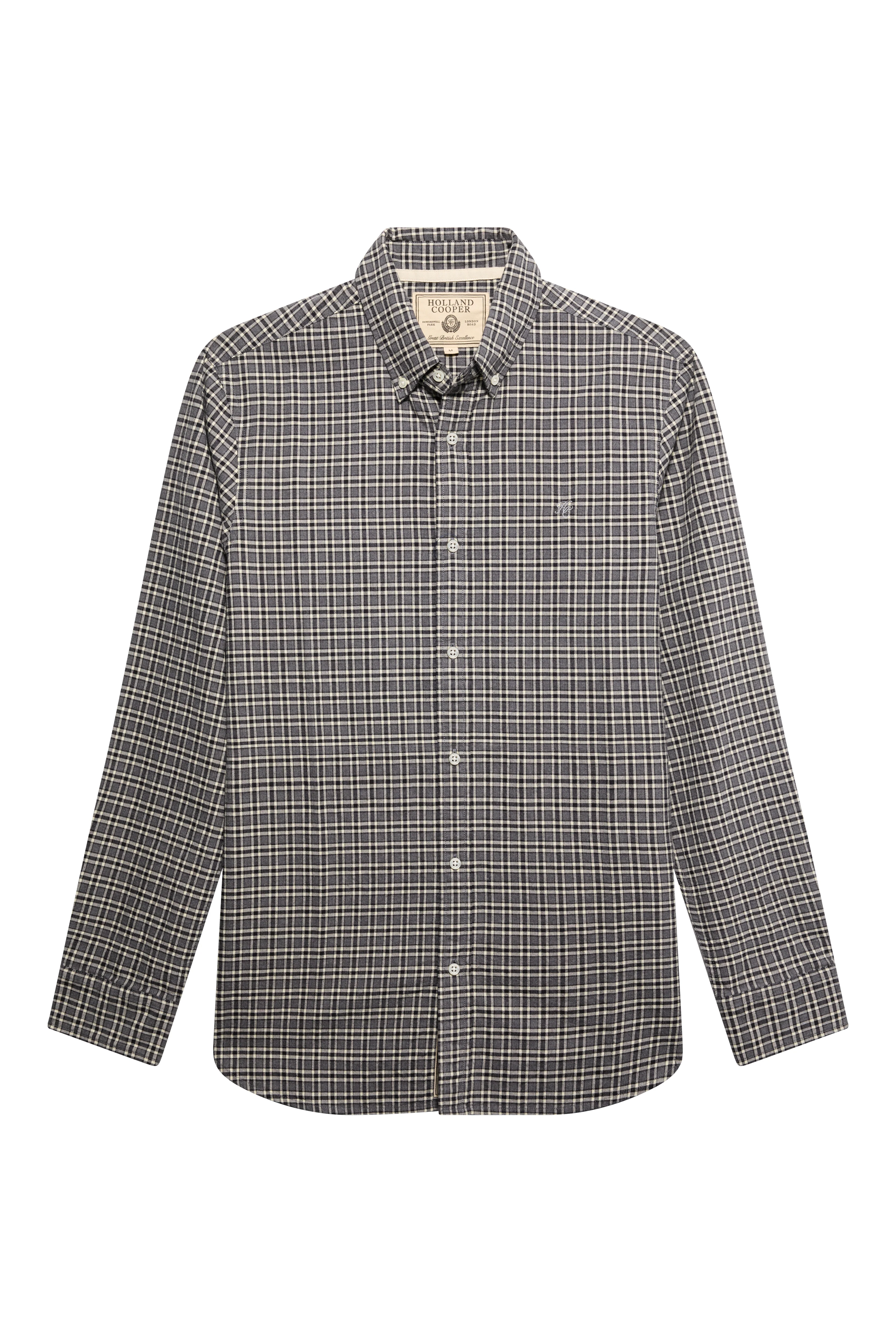 Men's Tailored Fit Button Down Shirt (Copthorne Grey) - Image 4