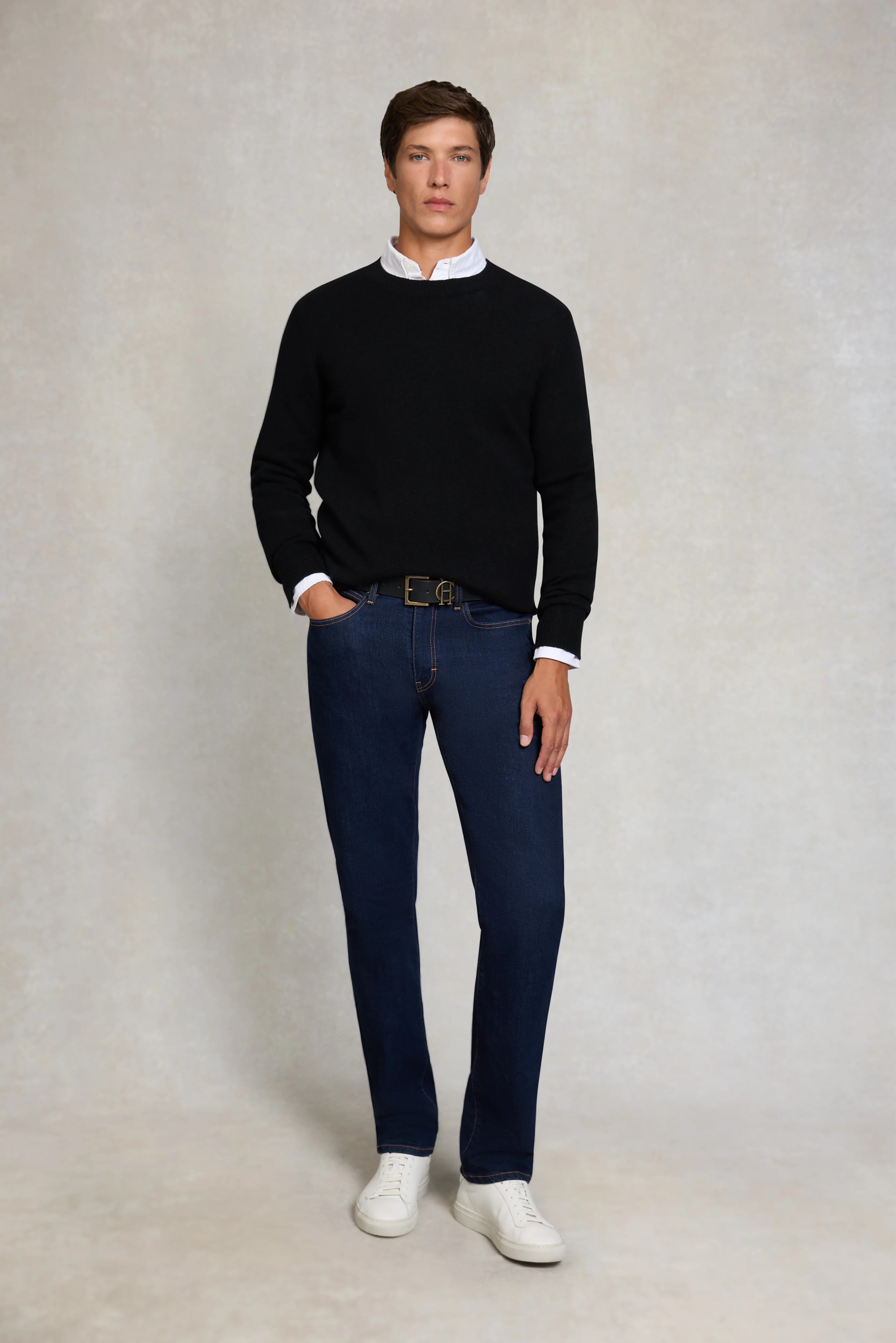 Byron Crew Neck Knit (Black) - Image 5