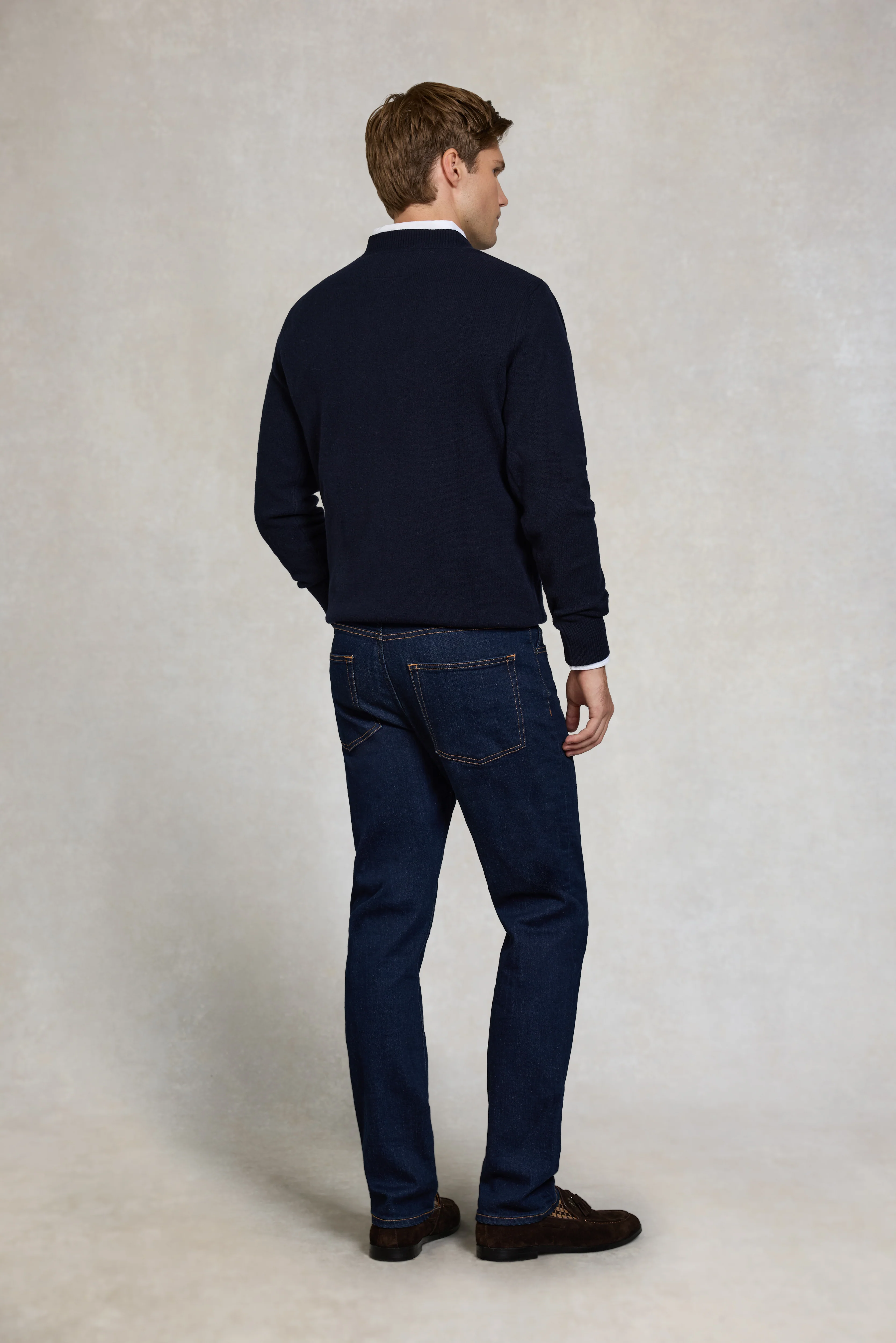 Byron Crew Neck Knit (Navy) - Image 5