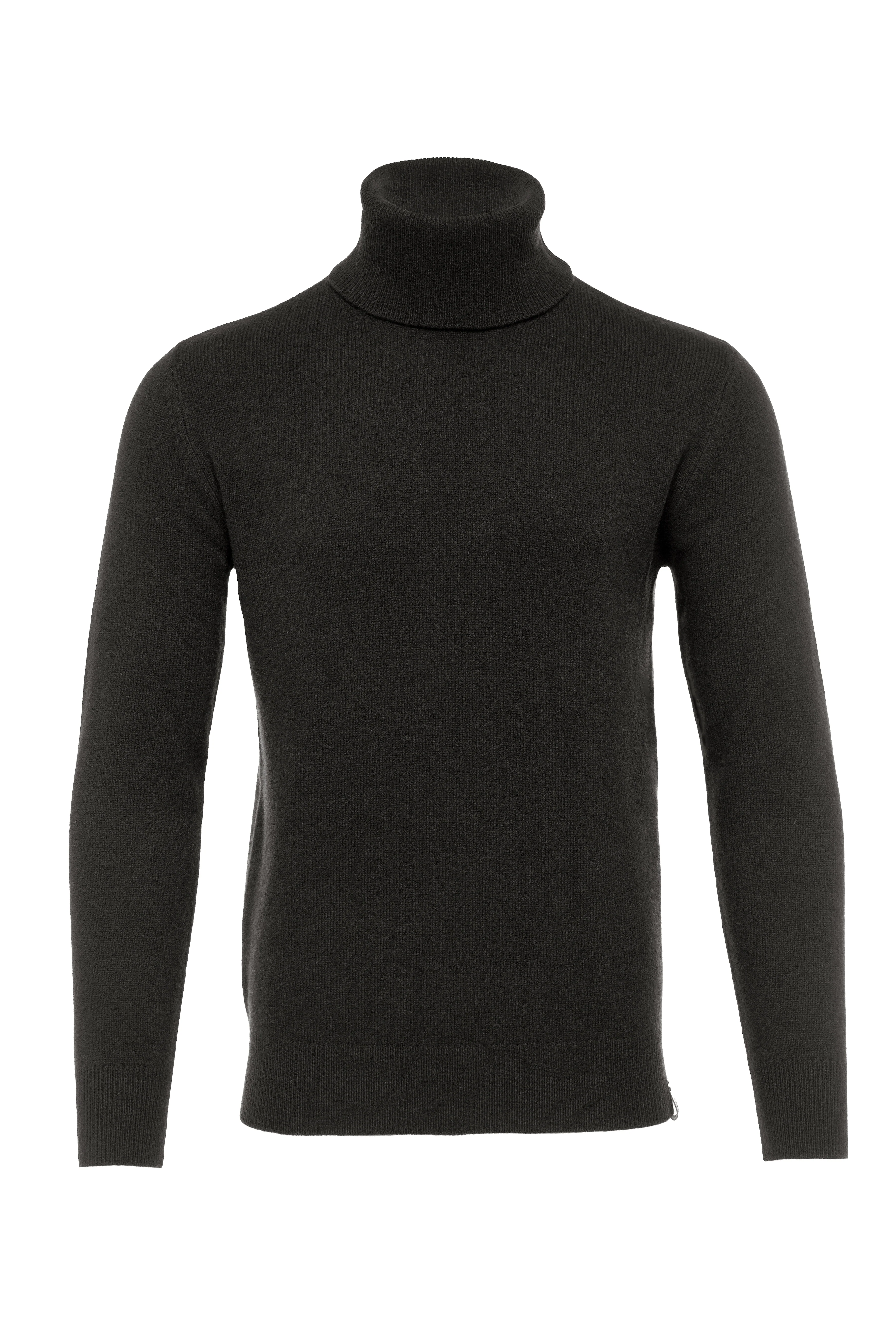 Byron Roll Neck Knit (Charcoal) - Image 4