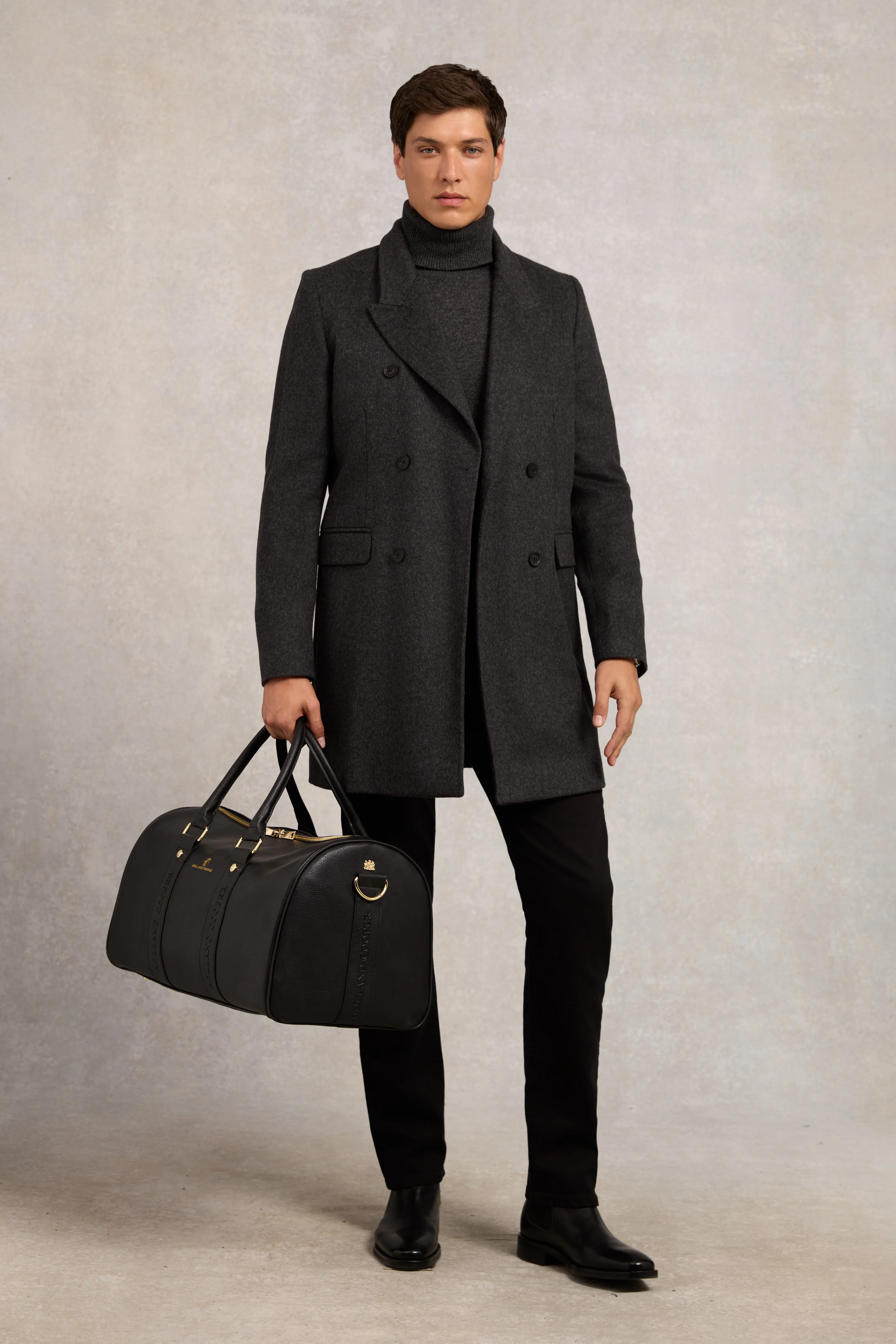 Byron Roll Neck Knit (Charcoal) - Image 5