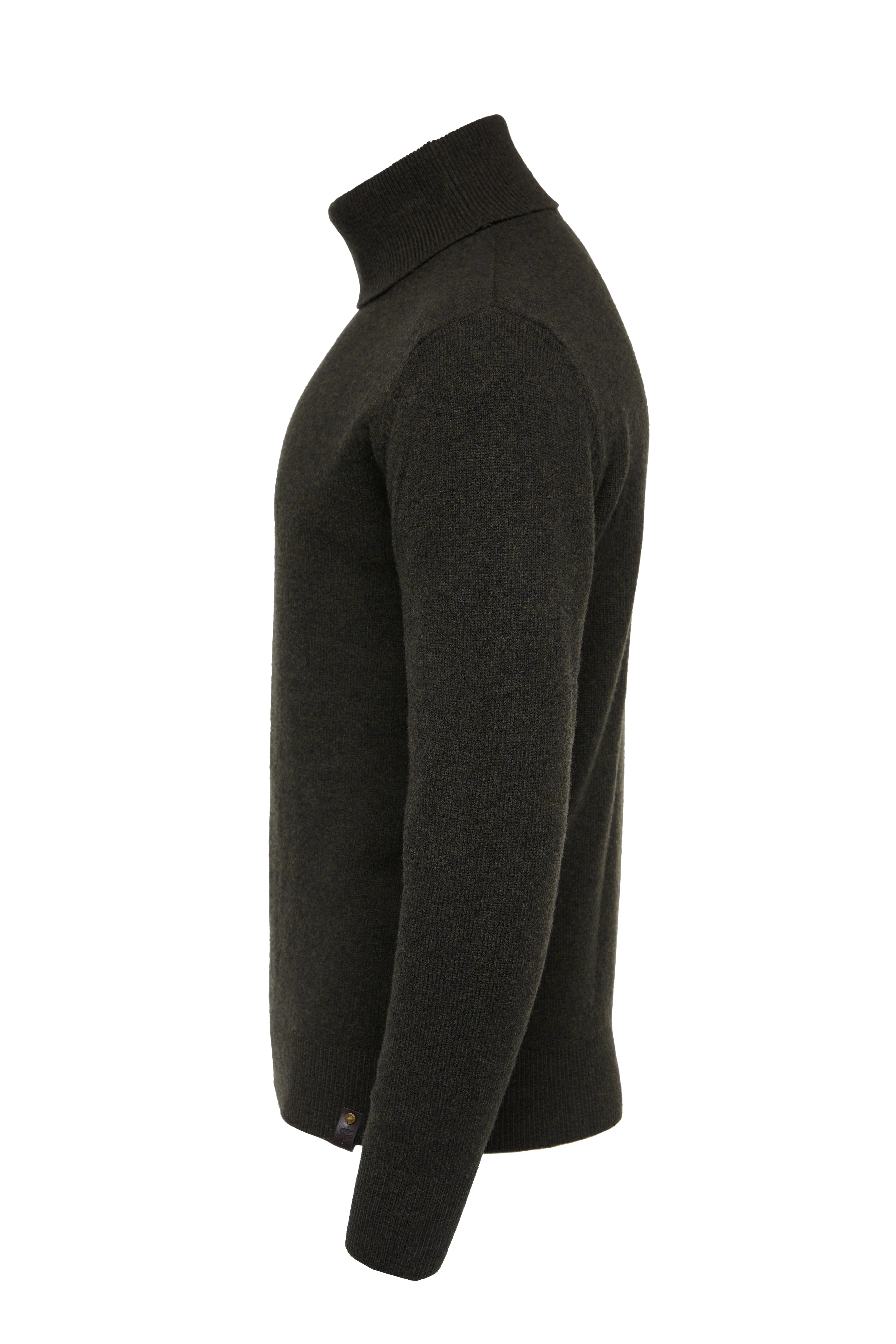 Byron Roll Neck Knit (Moss) - Image 6