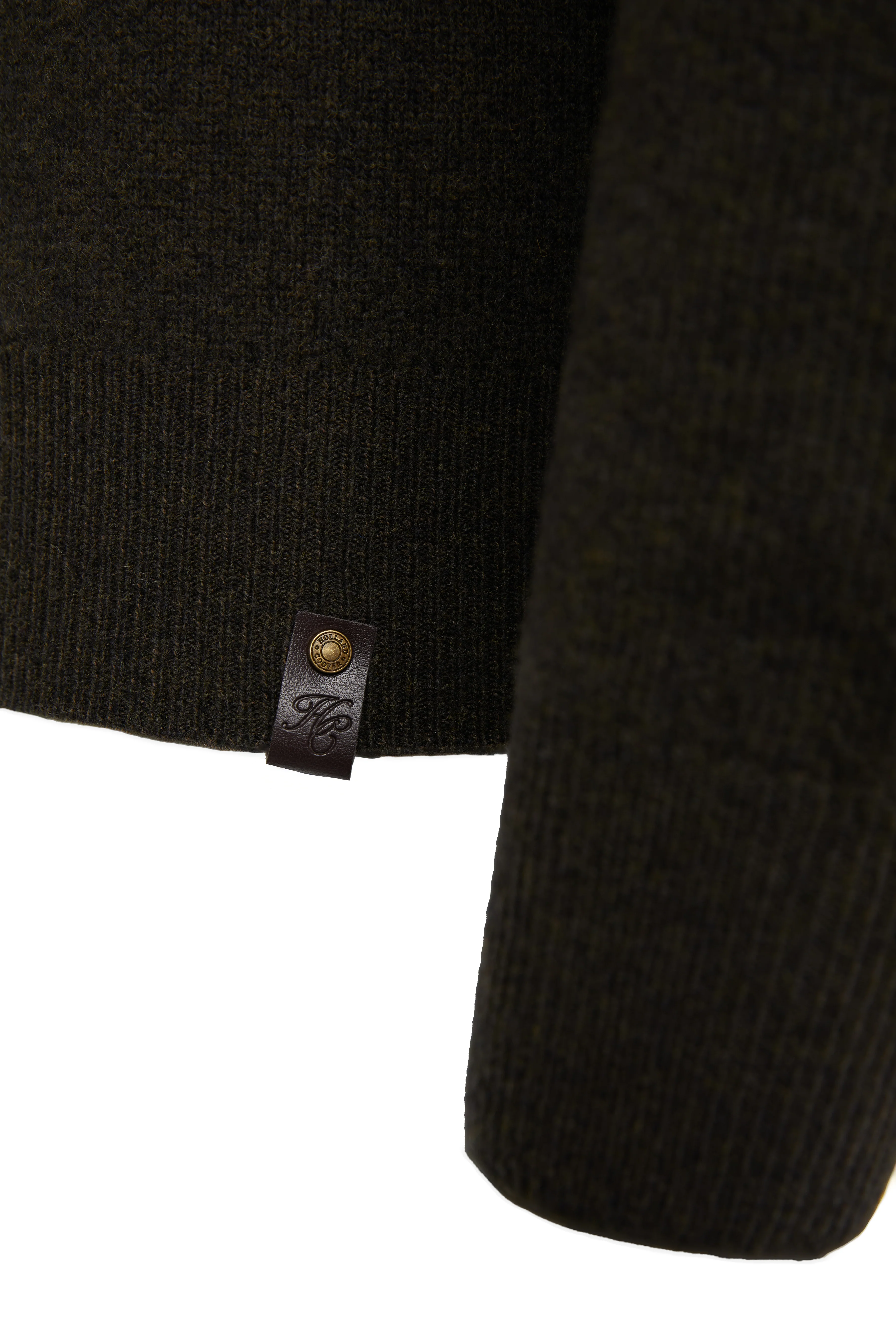 Byron Roll Neck Knit (Moss) - Image 8