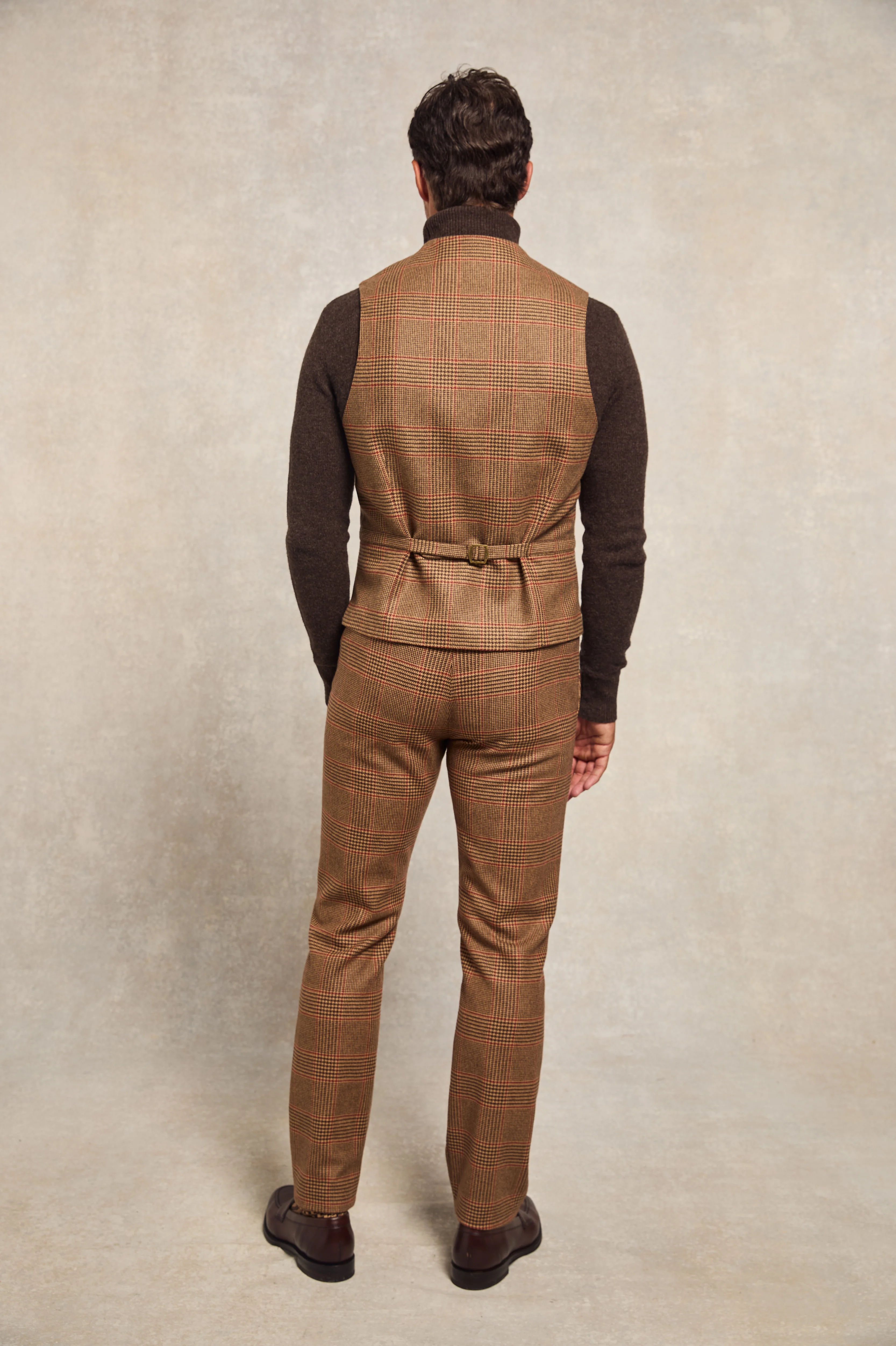 St James Waistcoat (Clarence Check Merlot) - Image 6