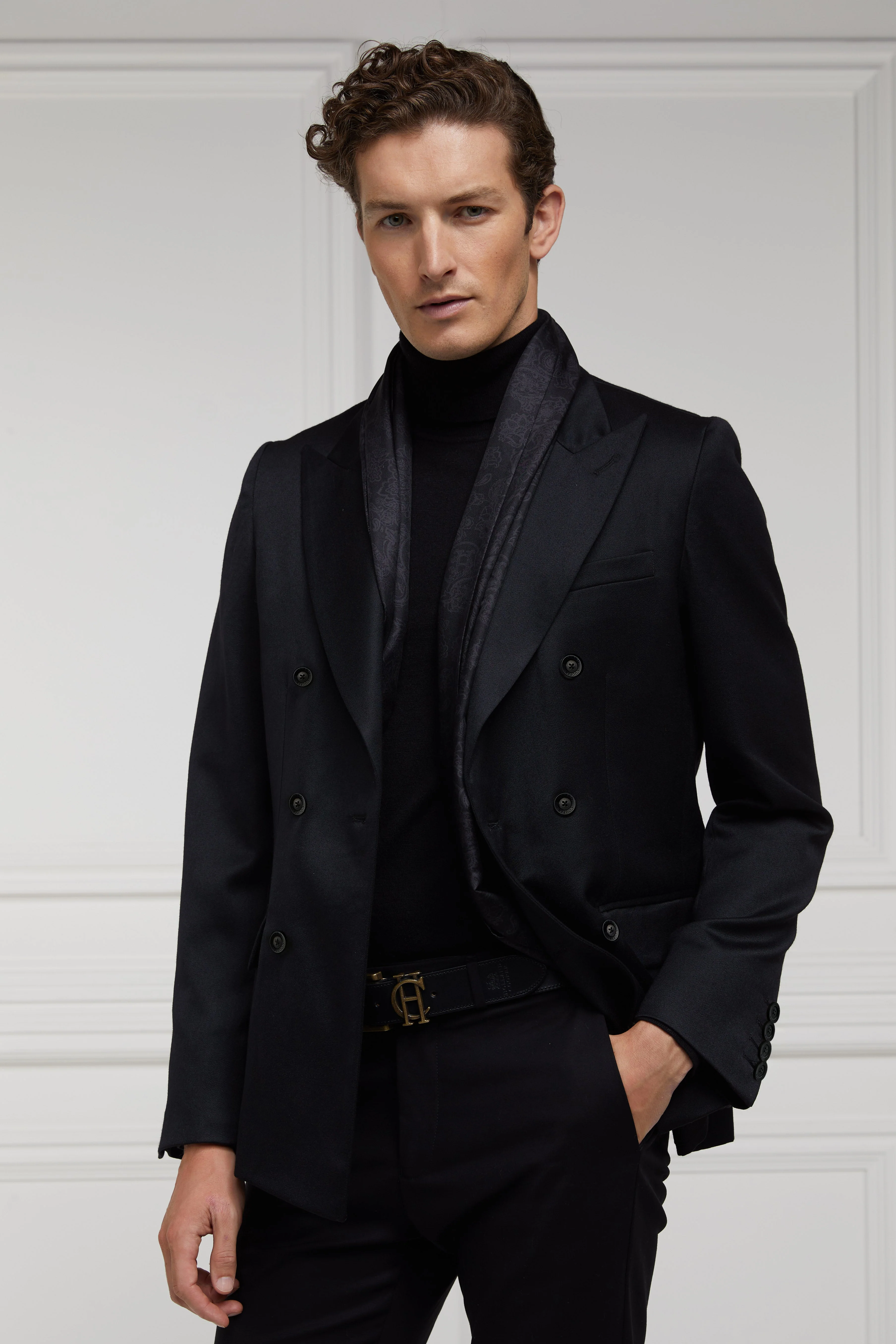 The Double Breasted Blazer (Black Barathea) - Image 10