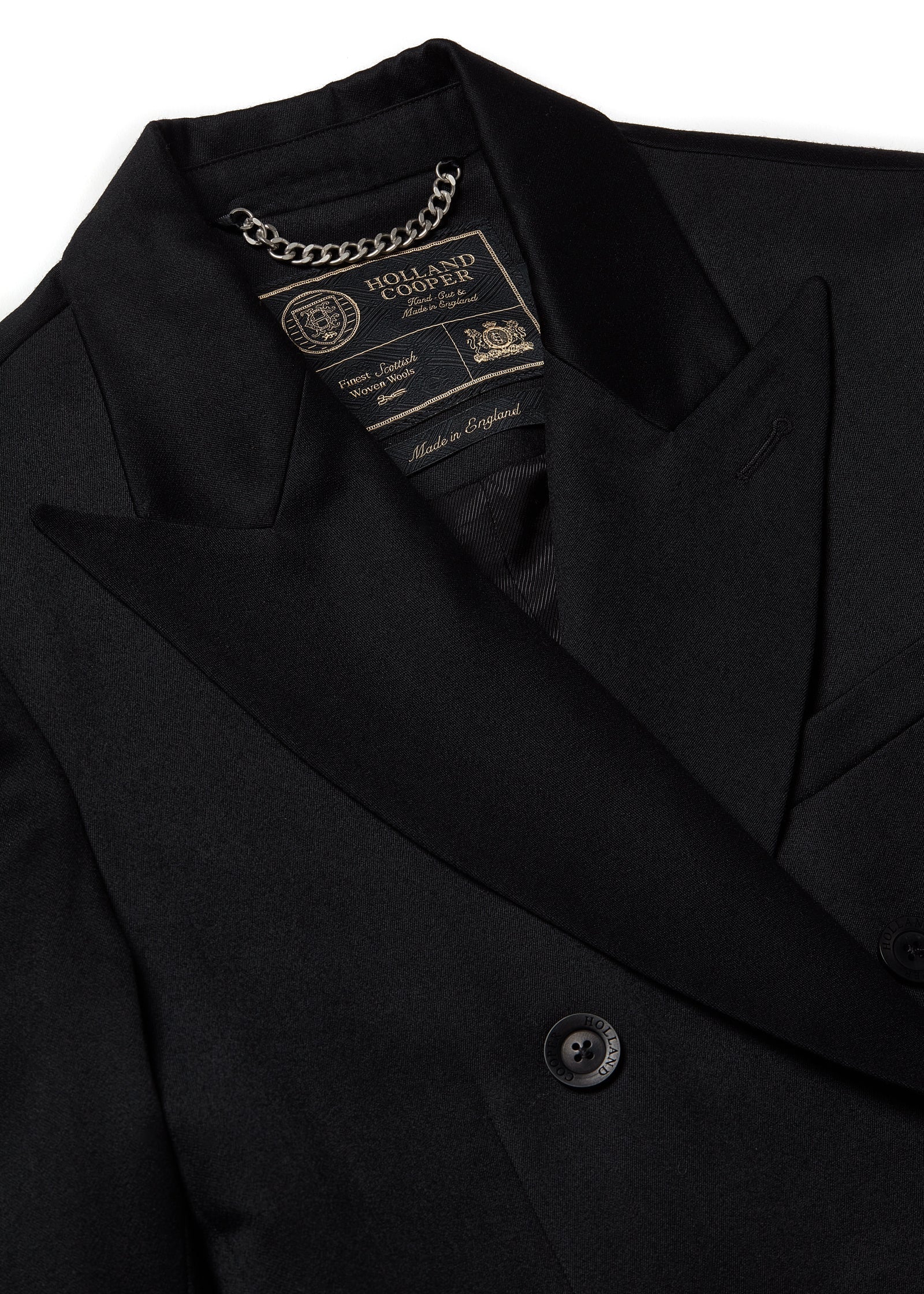 The Double Breasted Blazer (Black Barathea) - Image 12