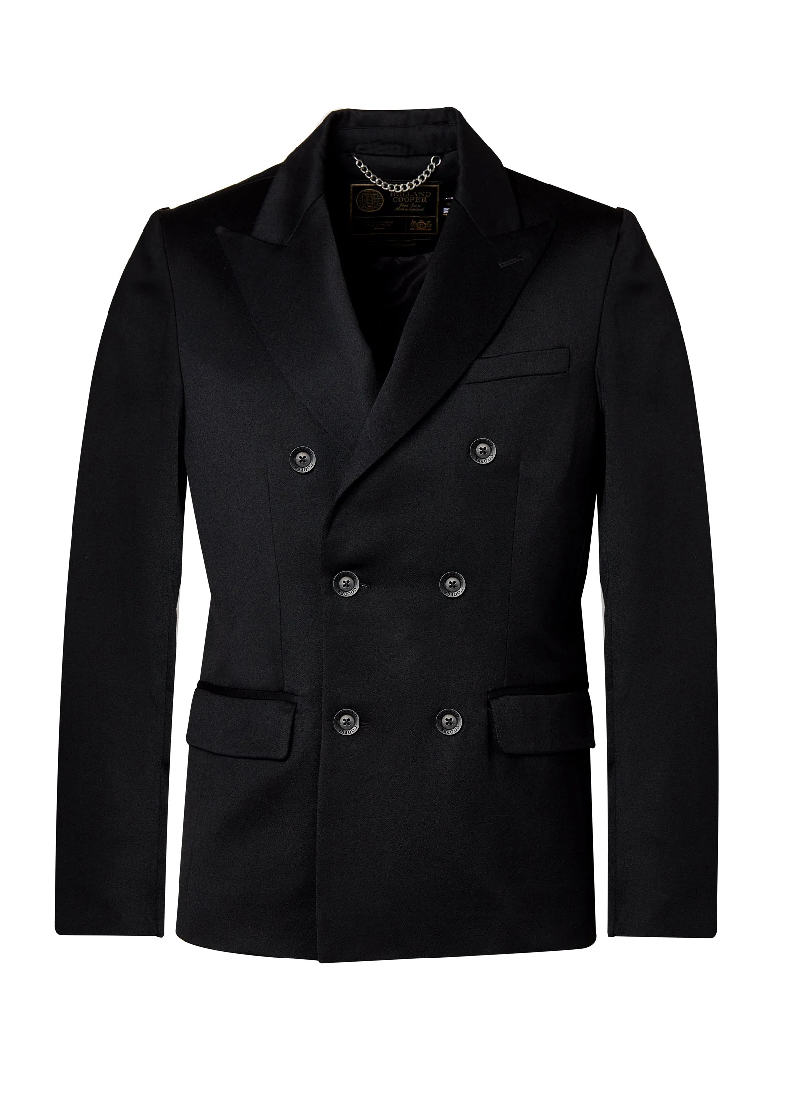 The Double Breasted Blazer (Black Barathea) - Image 4
