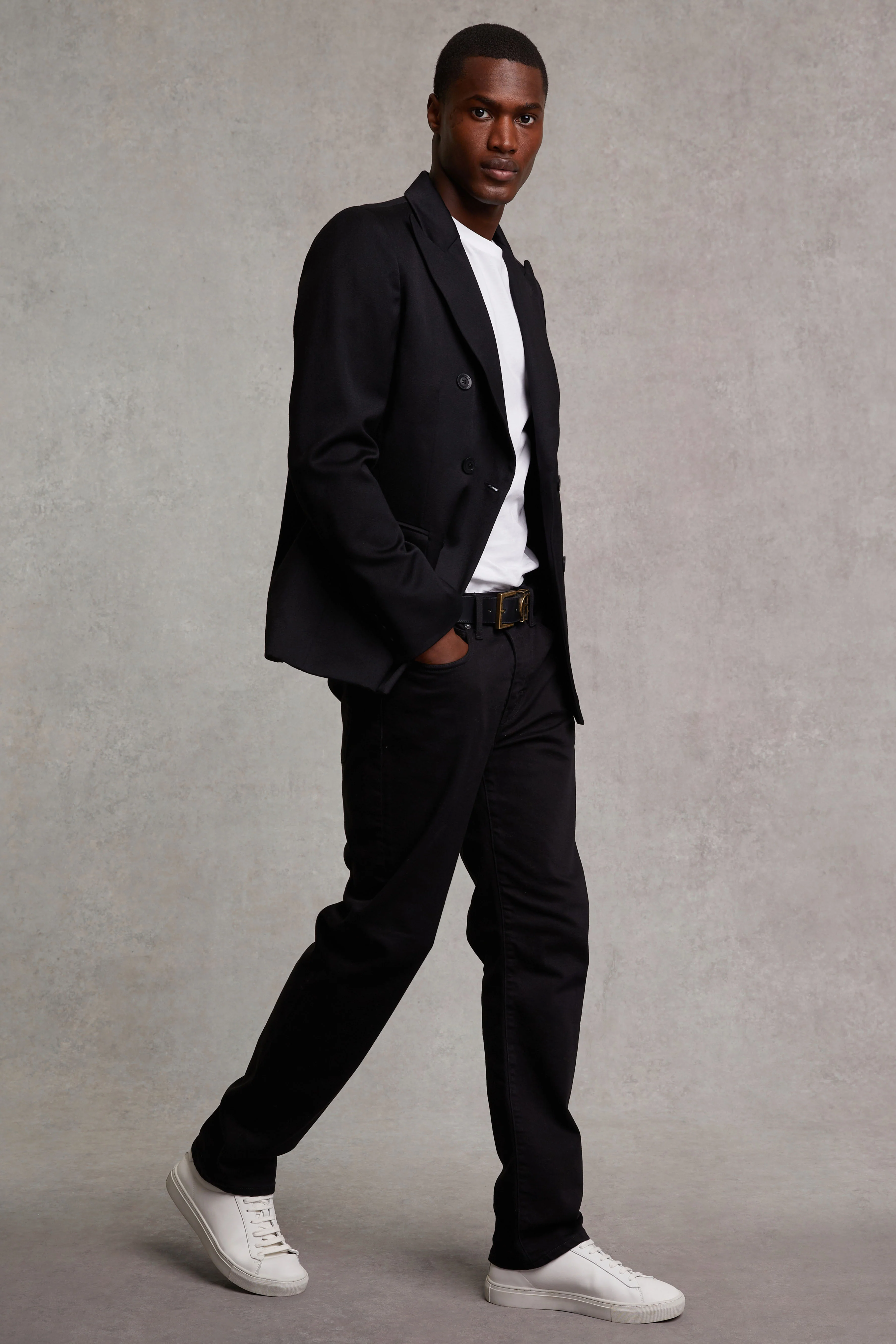The Double Breasted Blazer (Black Barathea) - Image 6