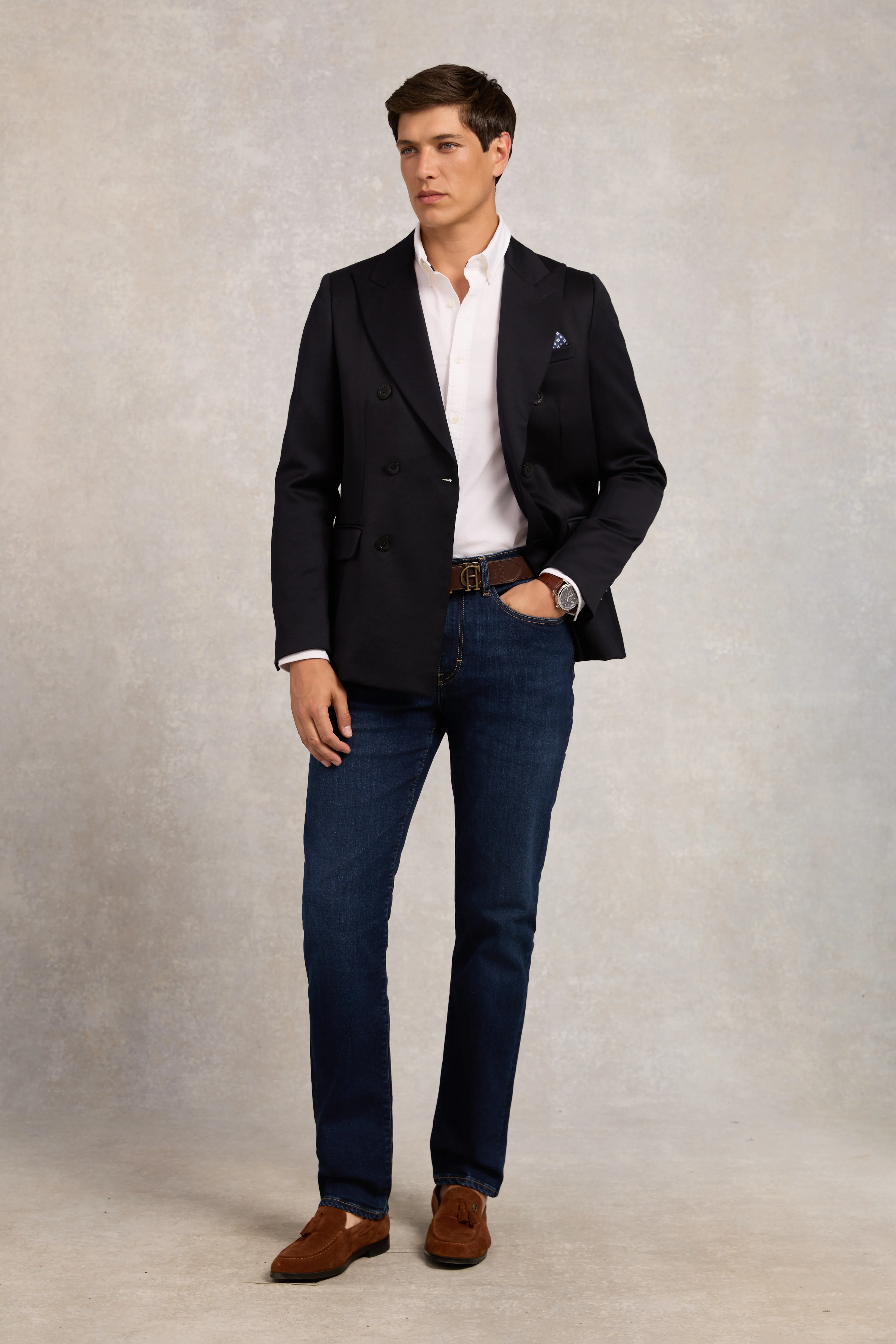 The Double Breasted Blazer (Navy Barathea) - Image 3