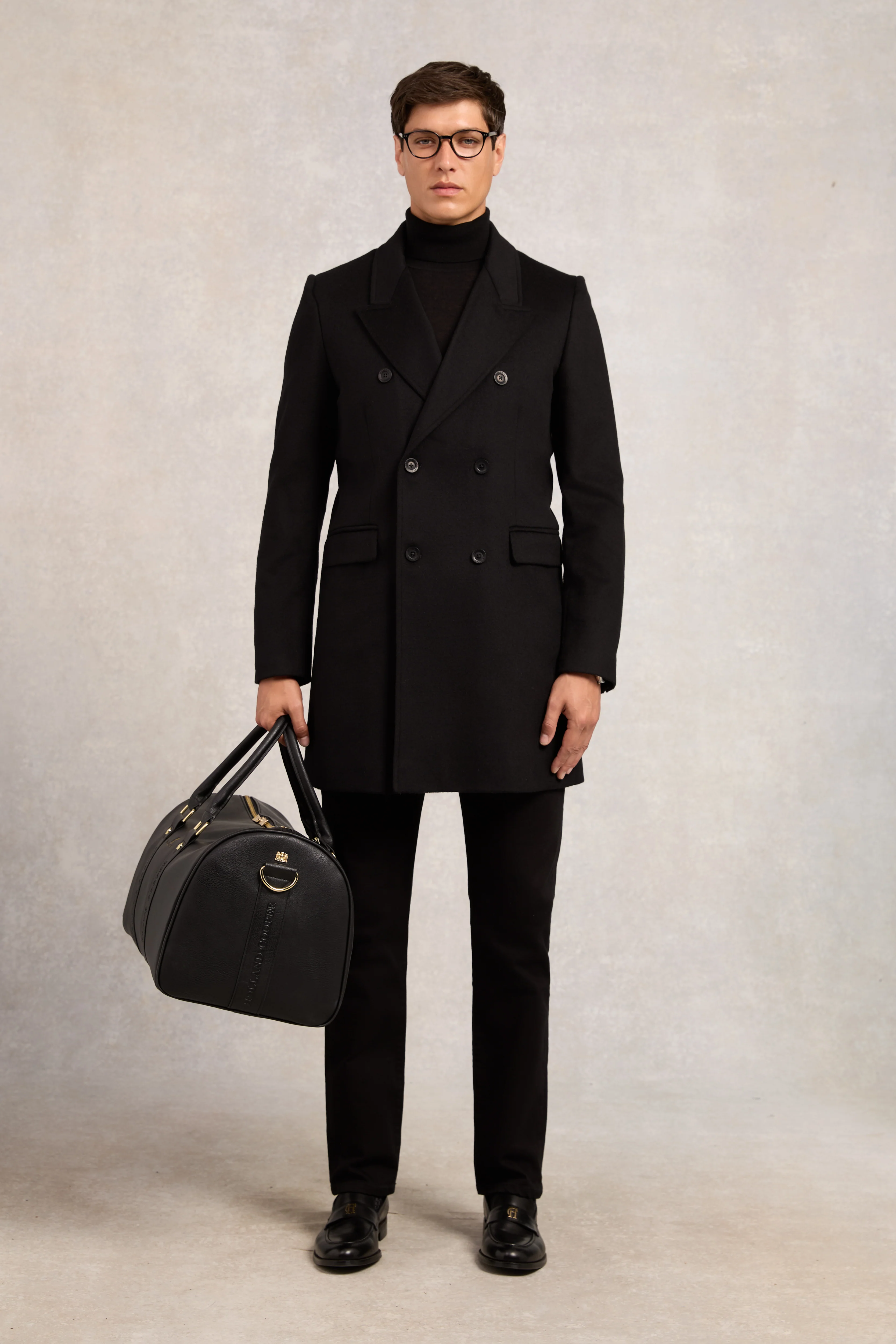 The Double Breasted Coat (Soft Black) - Image 9