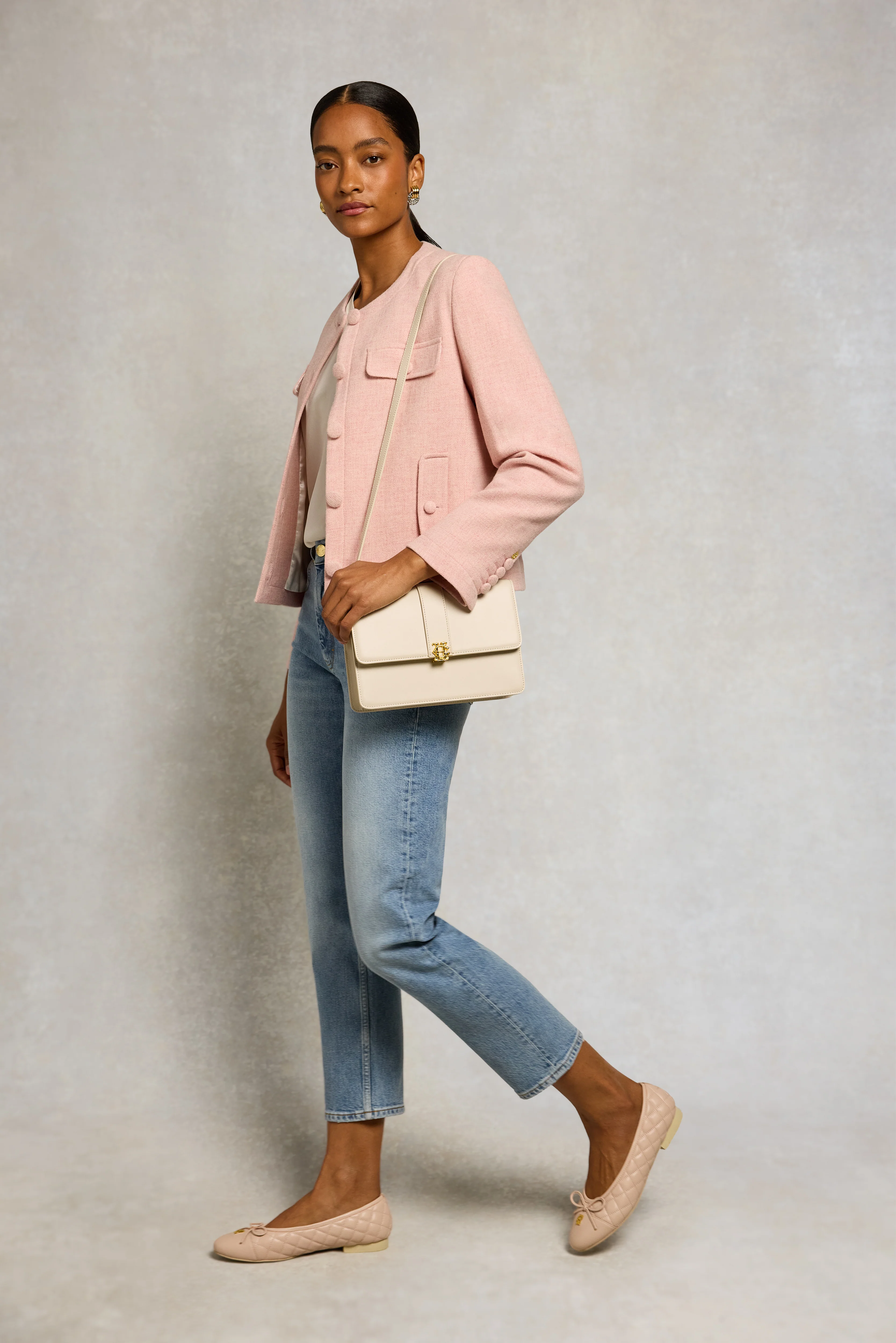 Mid Rise Straight Cropped Jean (Vintage Denim) - Image 4