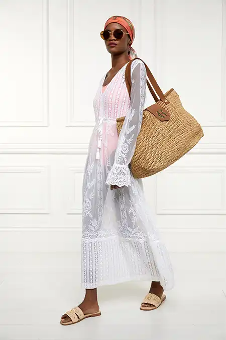 Mika Beach Dress (White) - Image 5