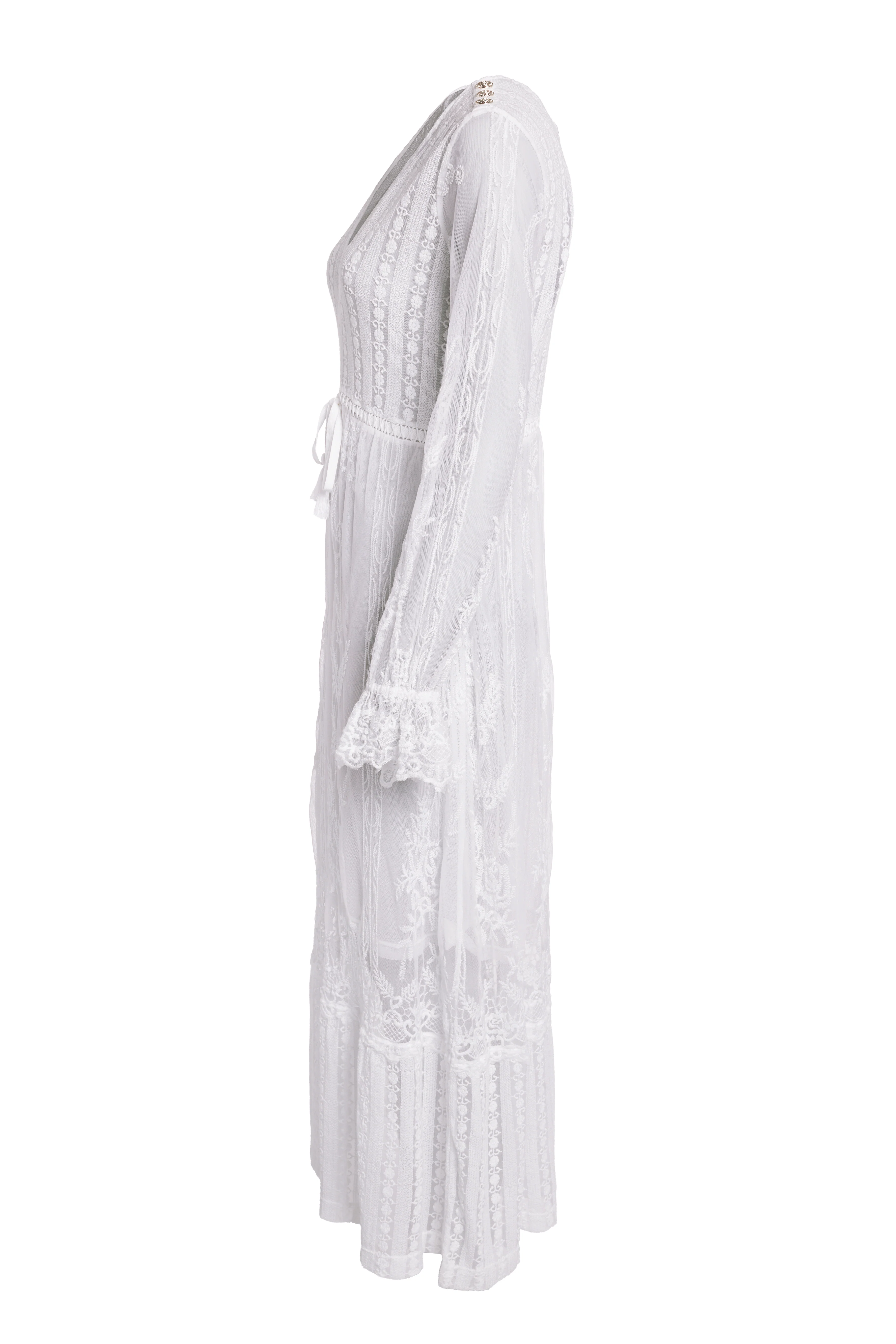 Mika Beach Dress (White) - Image 9