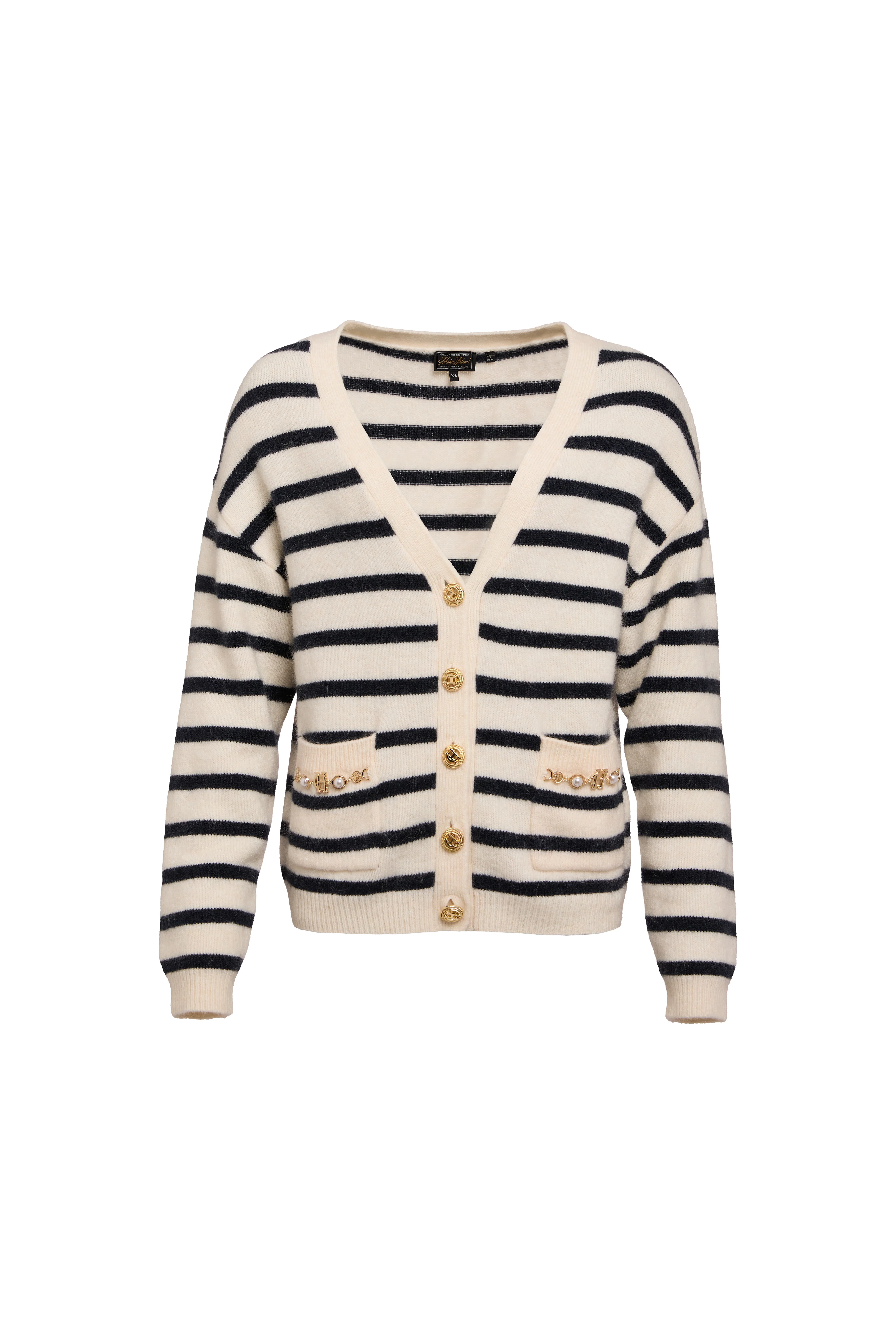 Mila Cardigan (Natural Stripe) - Image 4