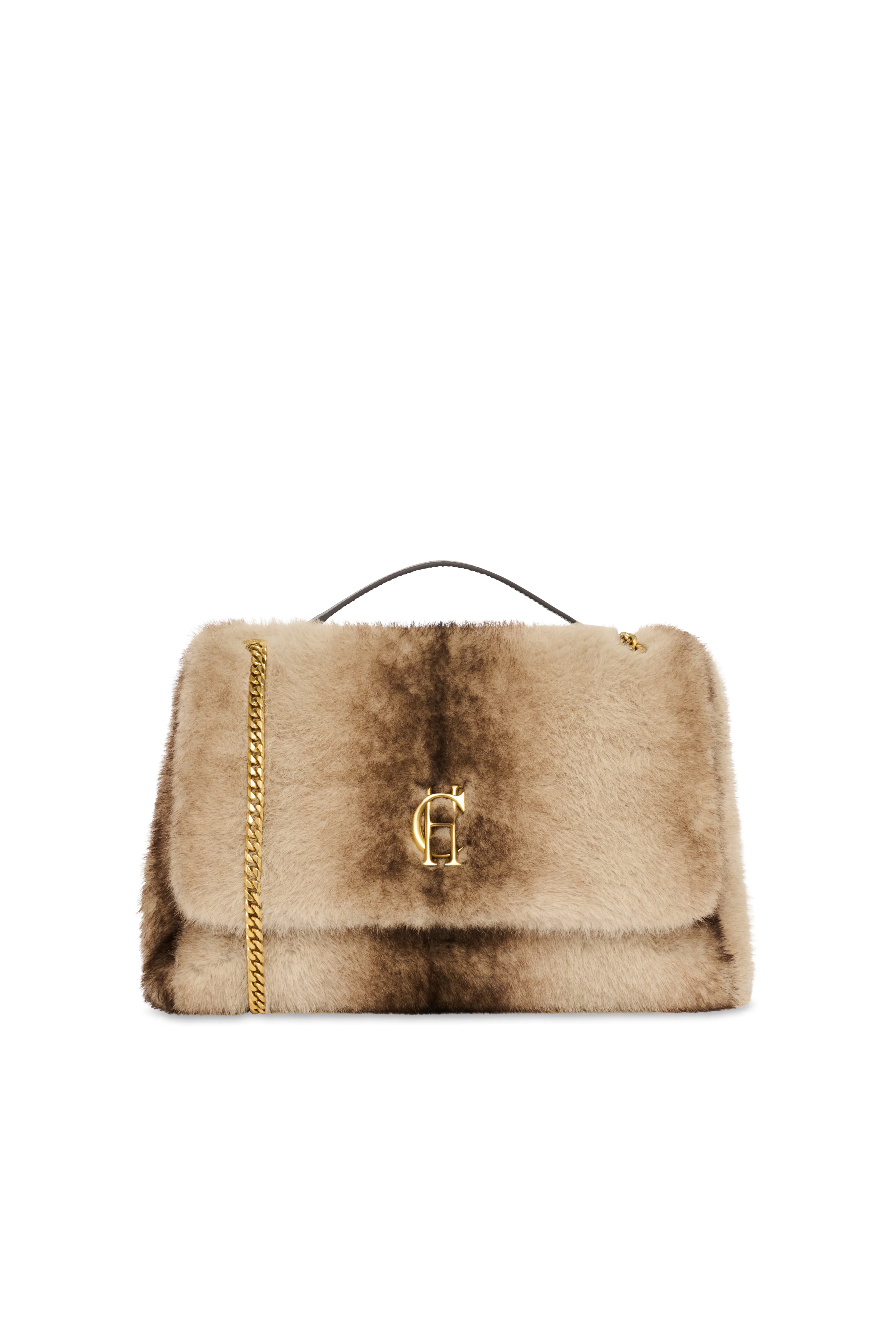 Milan Shoulder Bag (Mink Faux Fur) - Image 4
