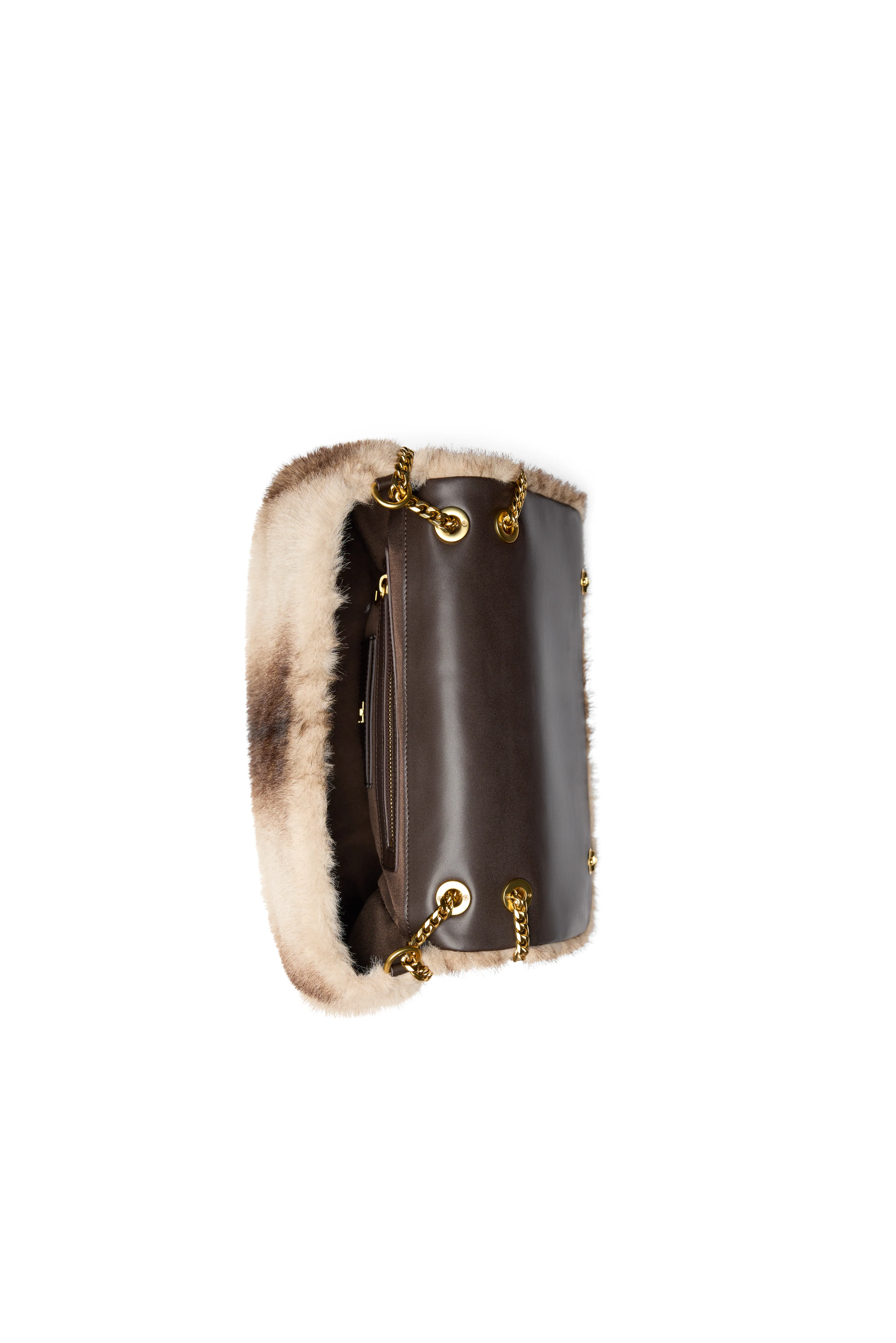 Milan Shoulder Bag (Mink Faux Fur) - Image 8