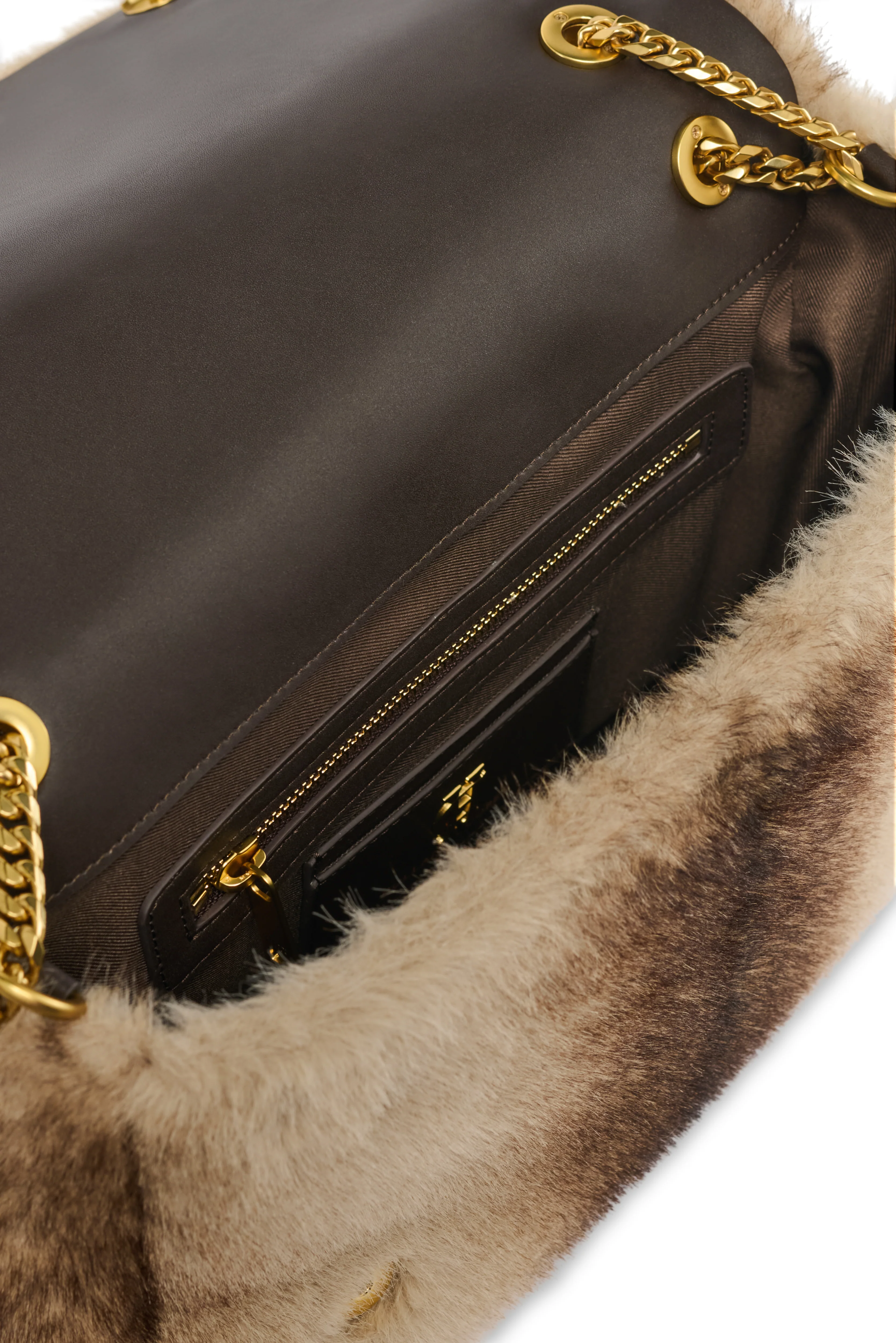 Milan Shoulder Bag (Mink Faux Fur) - Image 9
