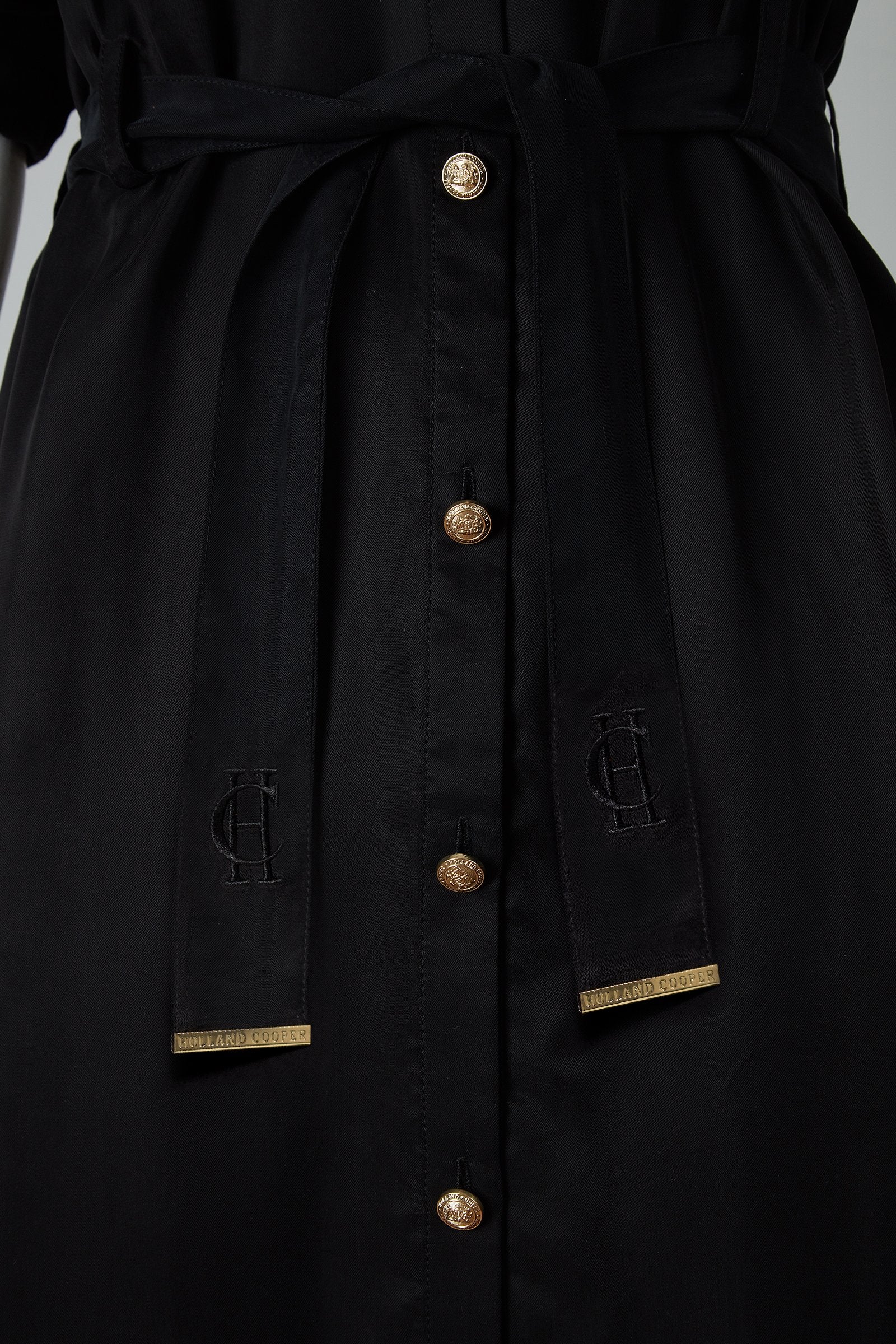 Military Midi Dress (Black) - Image 6