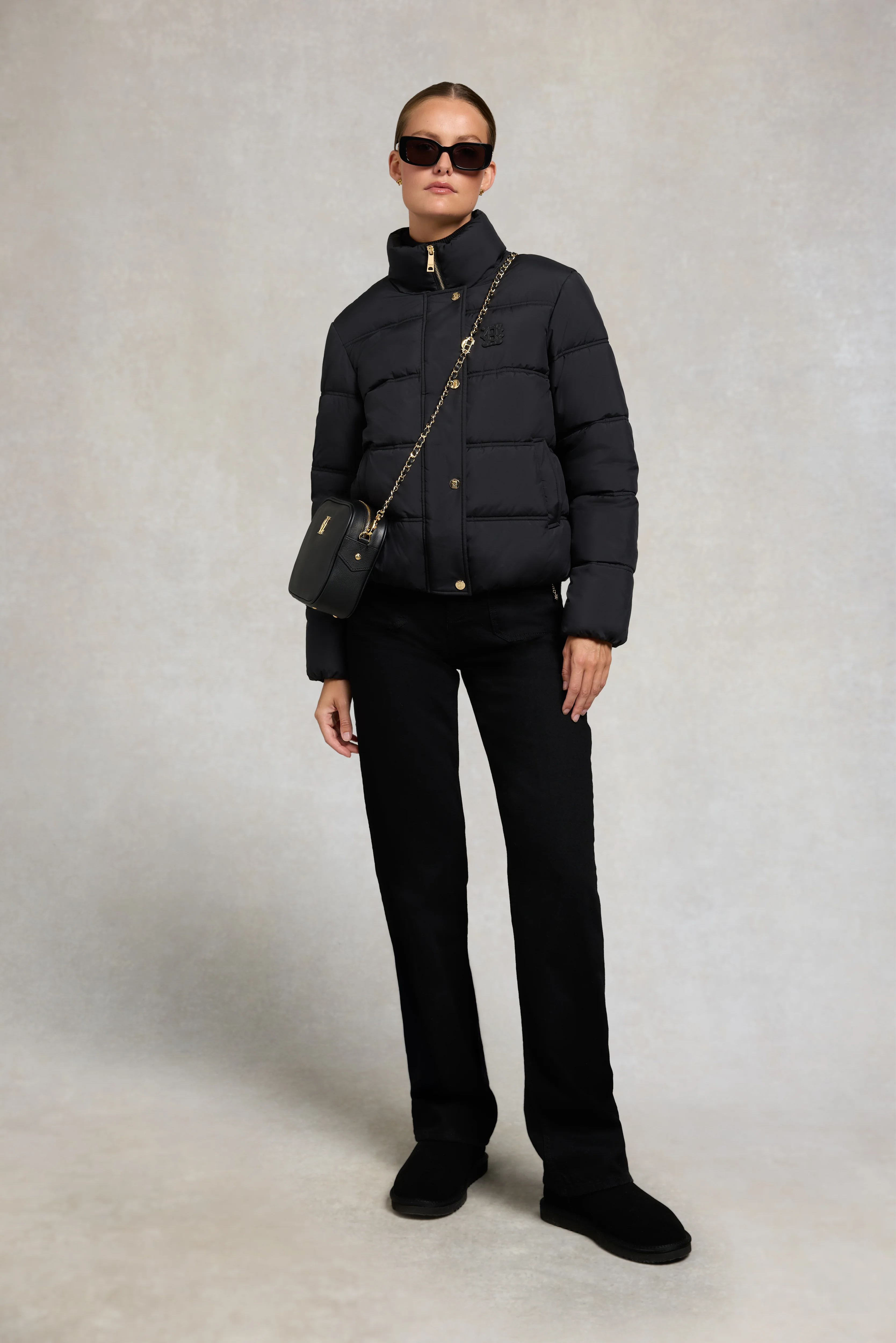 Milton Padded Jacket (Black) - Image 3