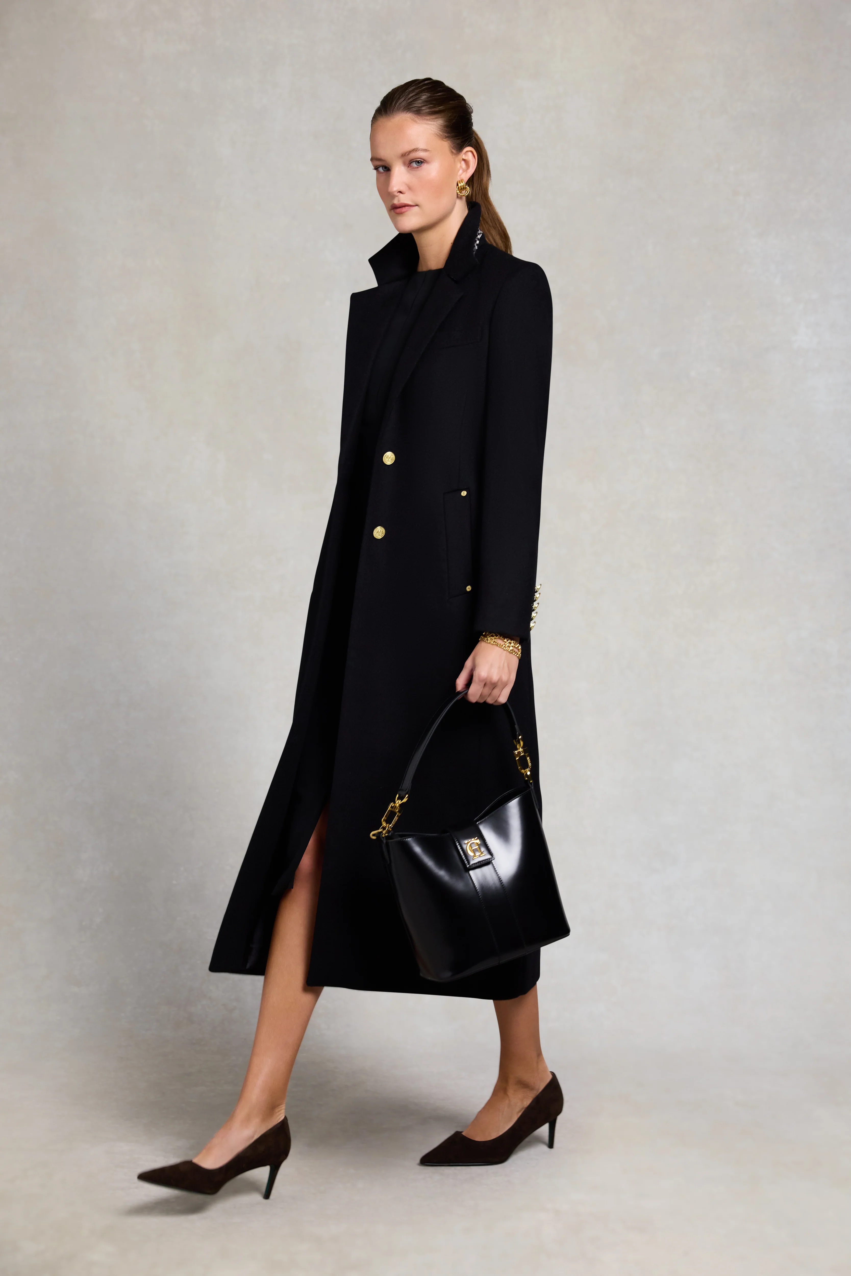 Mira Midi Dress (Black) - Image 4