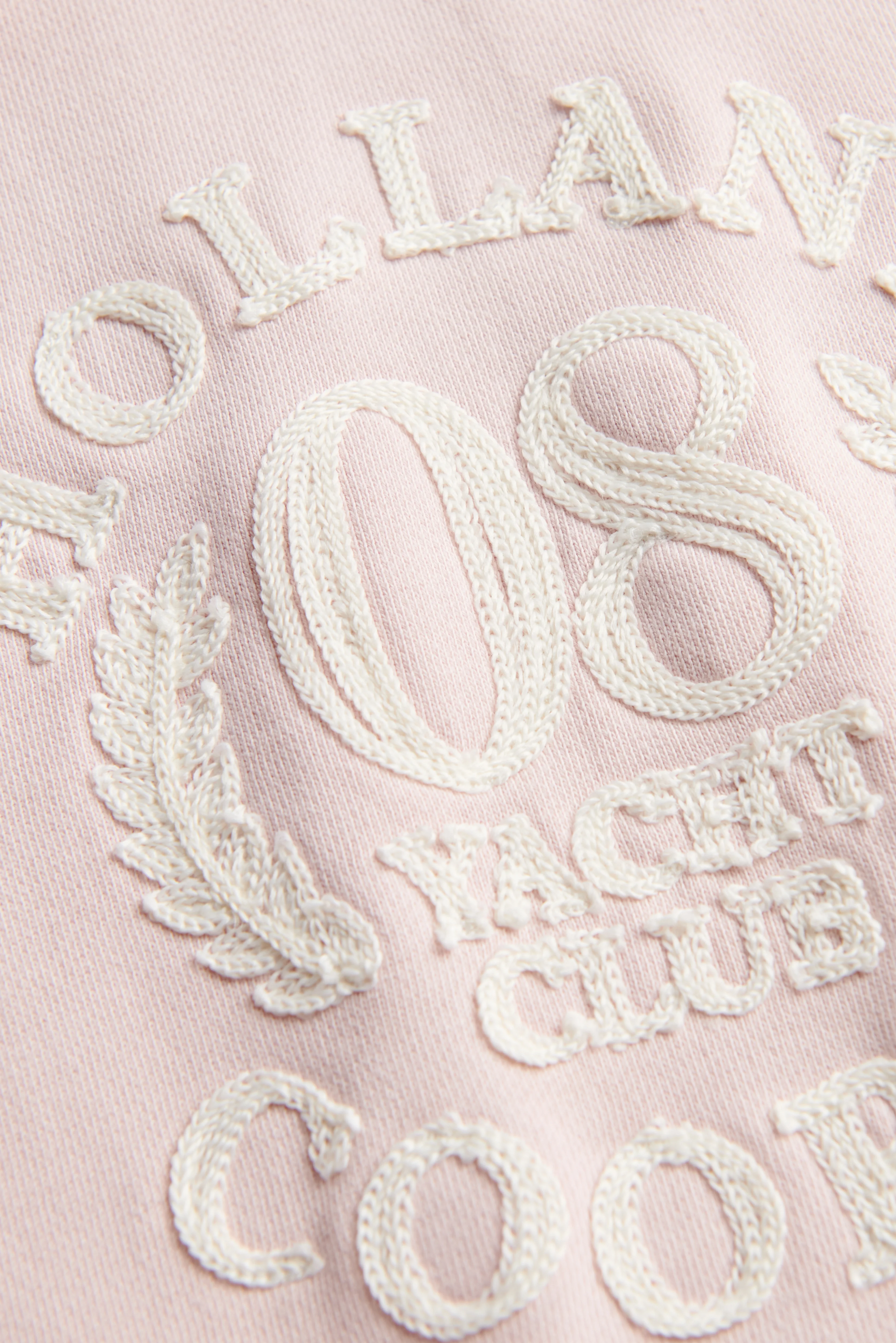 Mock Collar Crew Neck Sweat (Pink) - Image 9