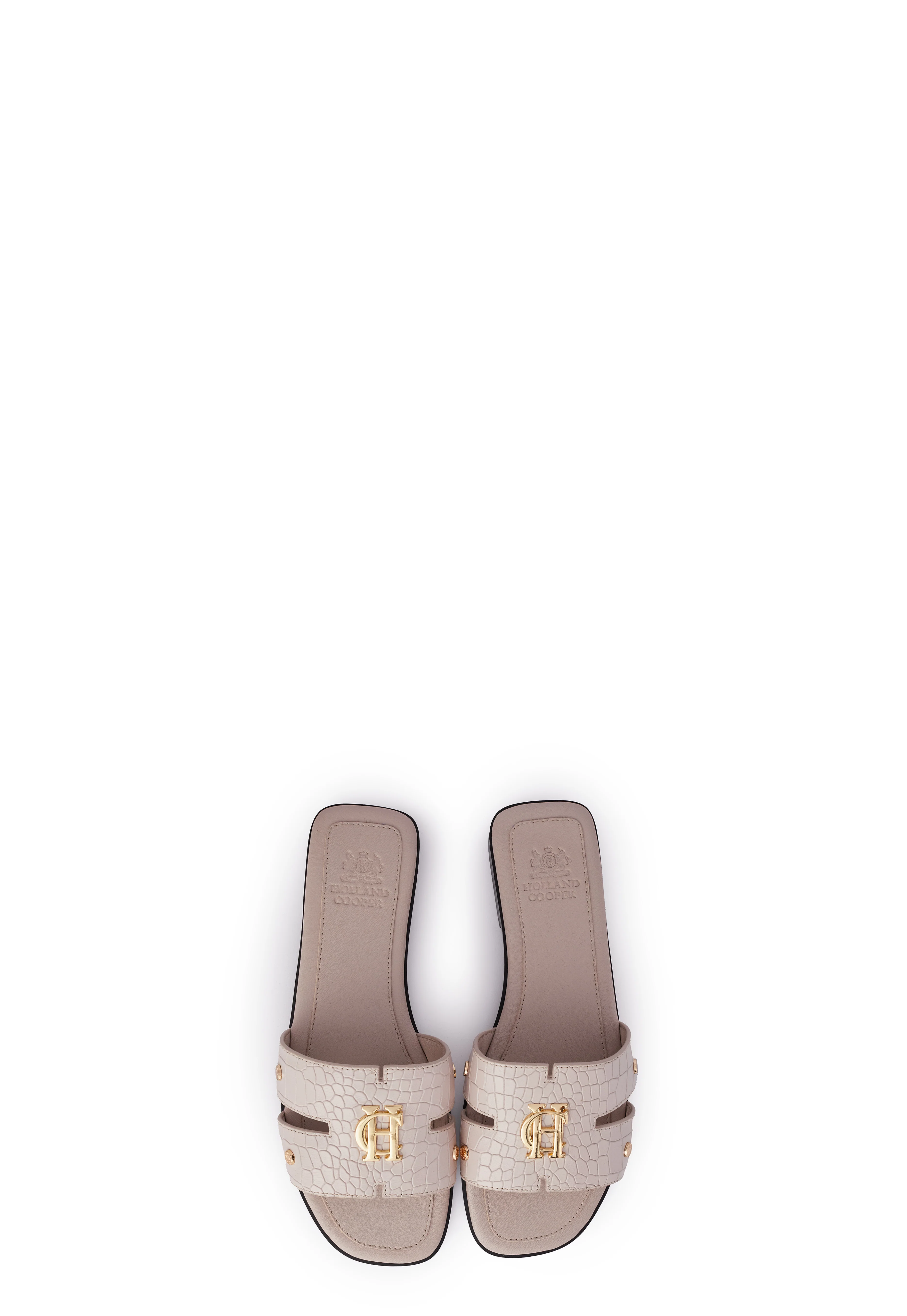 Monogram Slides (Dusty Pink Croc) - Image 8