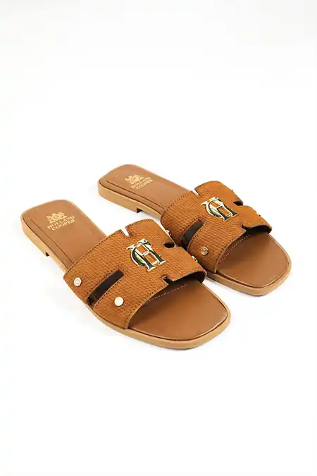 Monogram Slides (Tan Suede) - Image 5