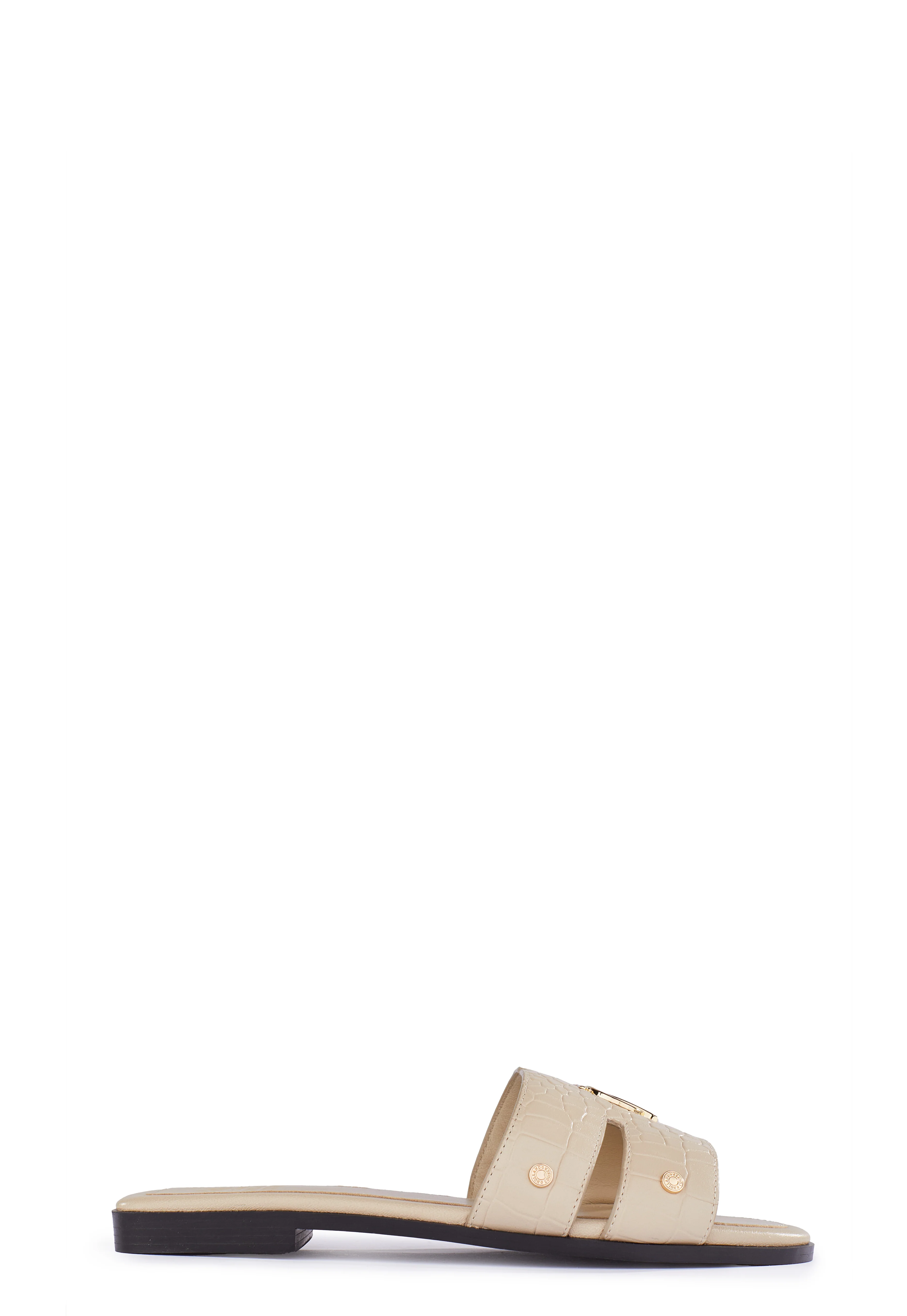 Monogram Slides (Taupe Croc) - Image 7