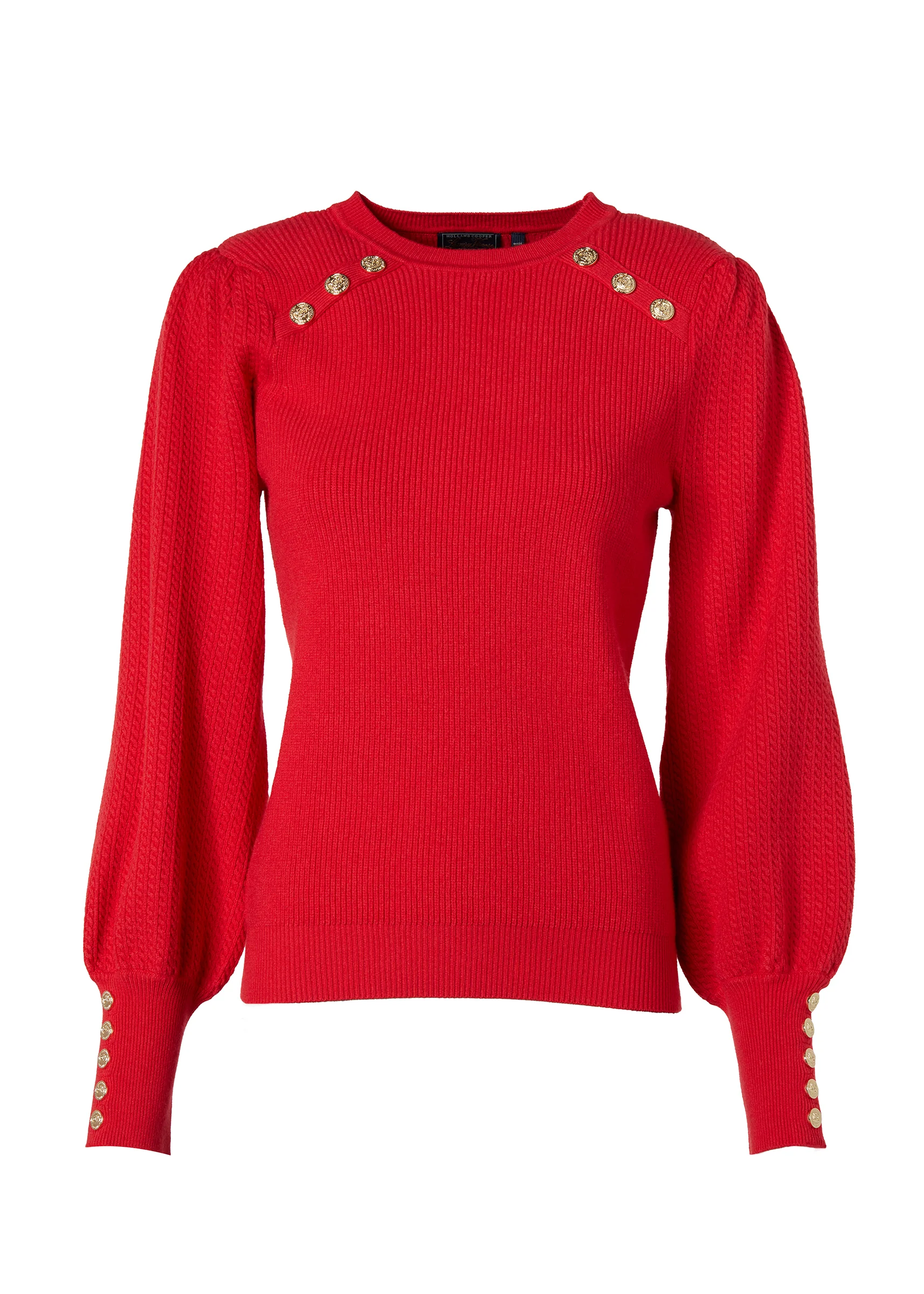 Naomi Crew Neck Knit (Hot Coral) - Image 4
