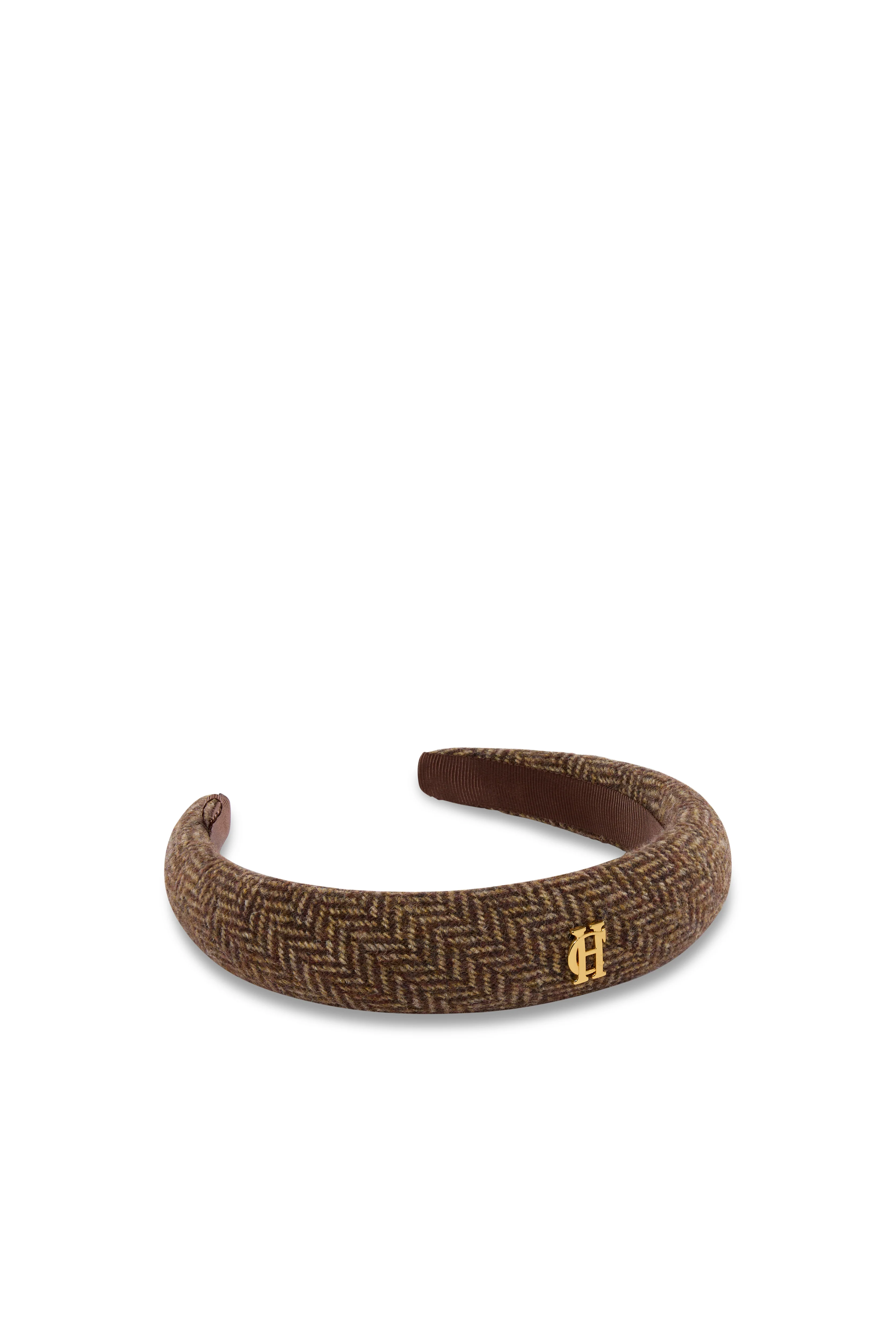 Narrow Headband (Brown Herringbone) - Image 3