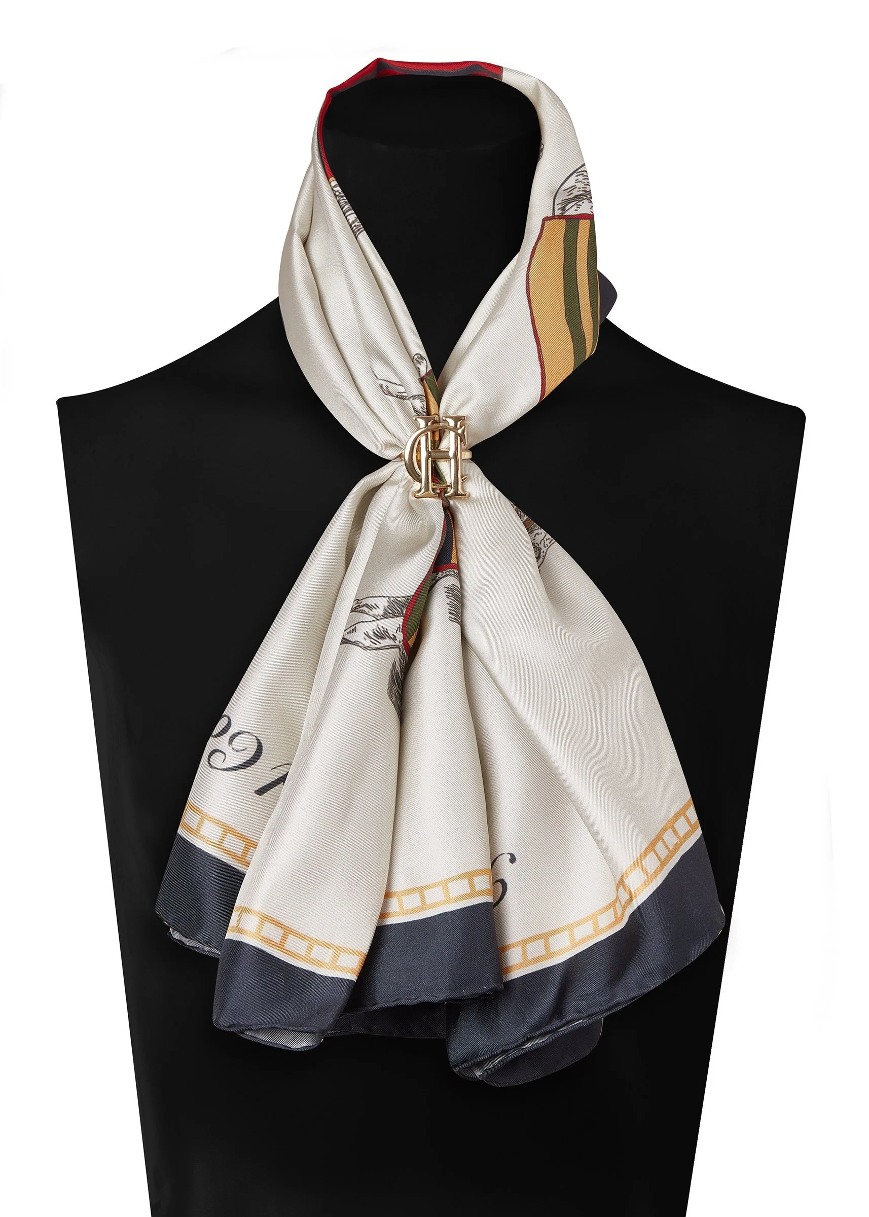 Nine Horse Silk Scarf (Nine Horse) - Image 5