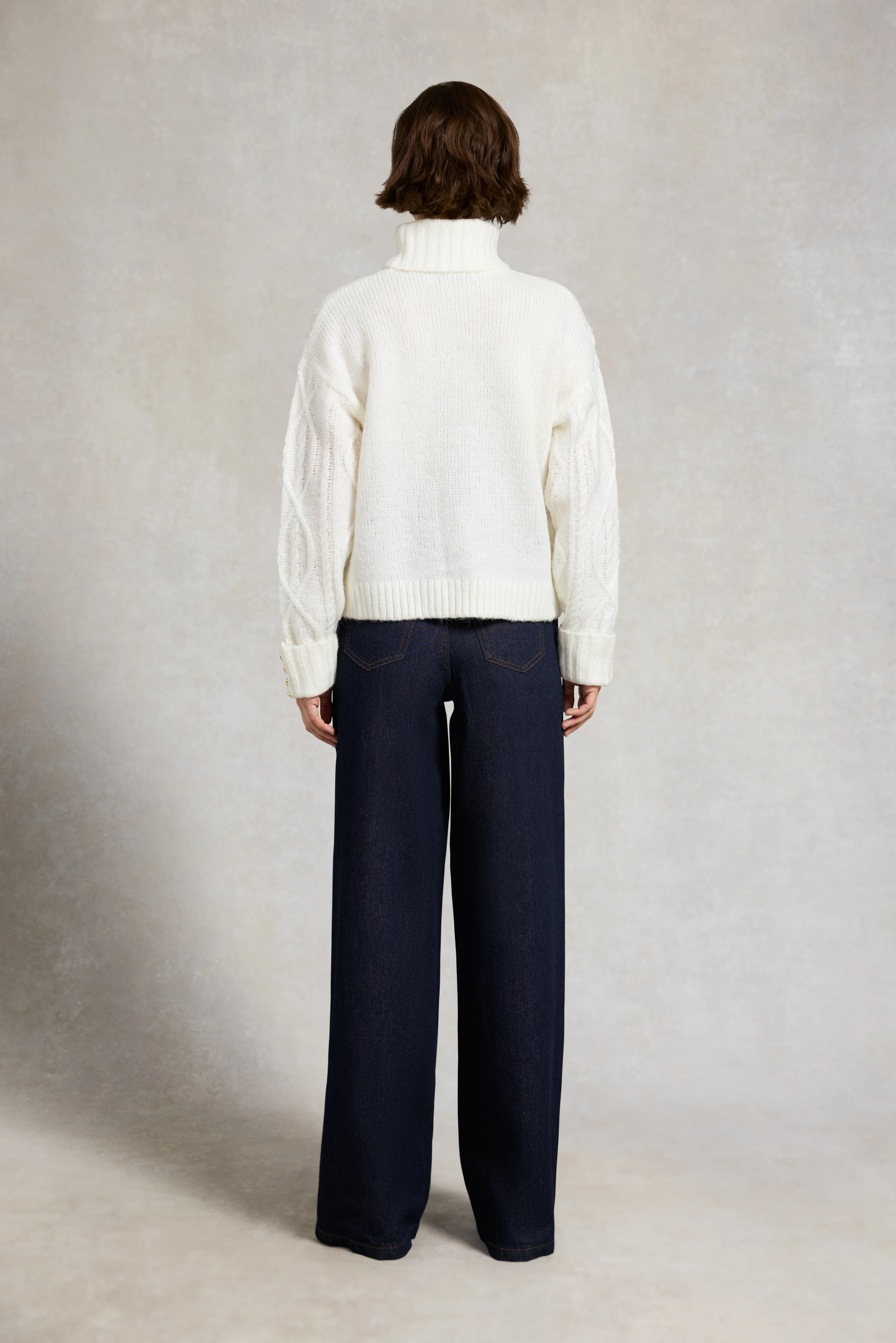 Noveli Roll Neck Knit (Natural) - Image 5