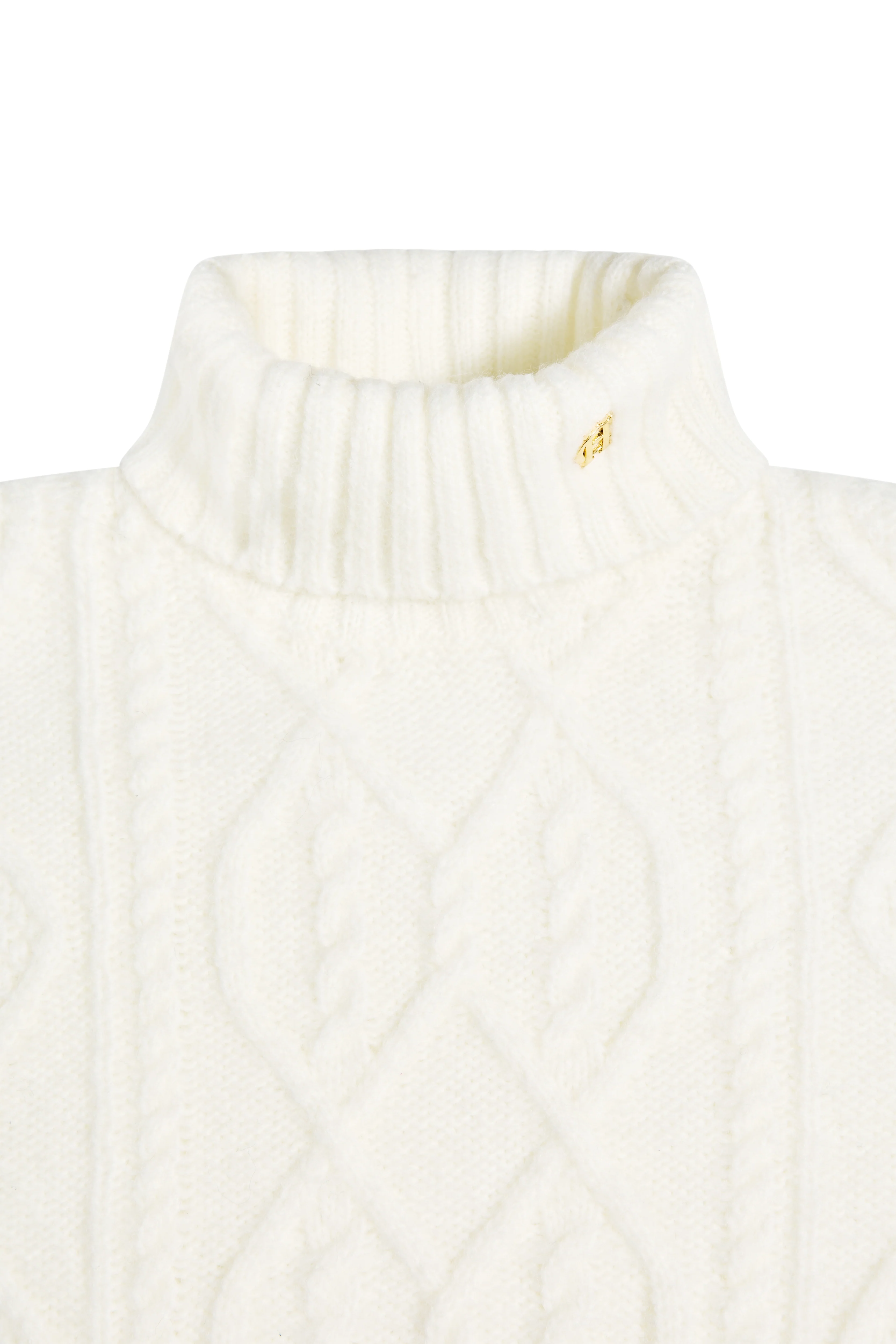 Noveli Roll Neck Knit (Natural) - Image 6